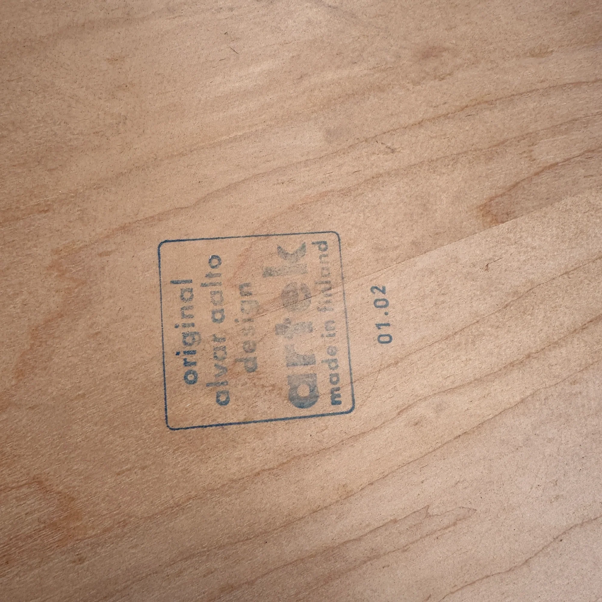 Artek Aalto Birchwood Round table "90A" - Image 5