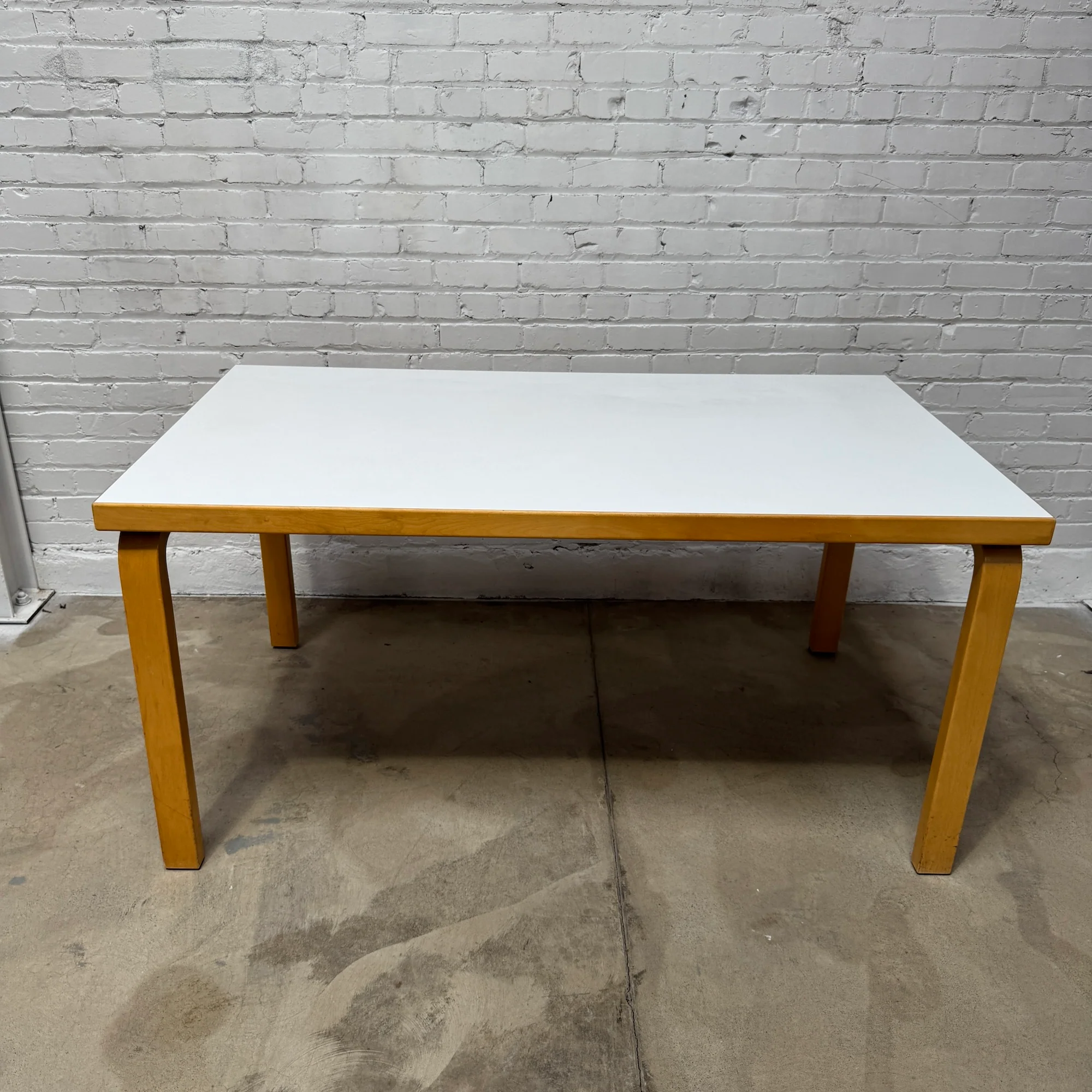 Artek Alvar Aalto 81A White Laminate 59' Dining Table - Image 3