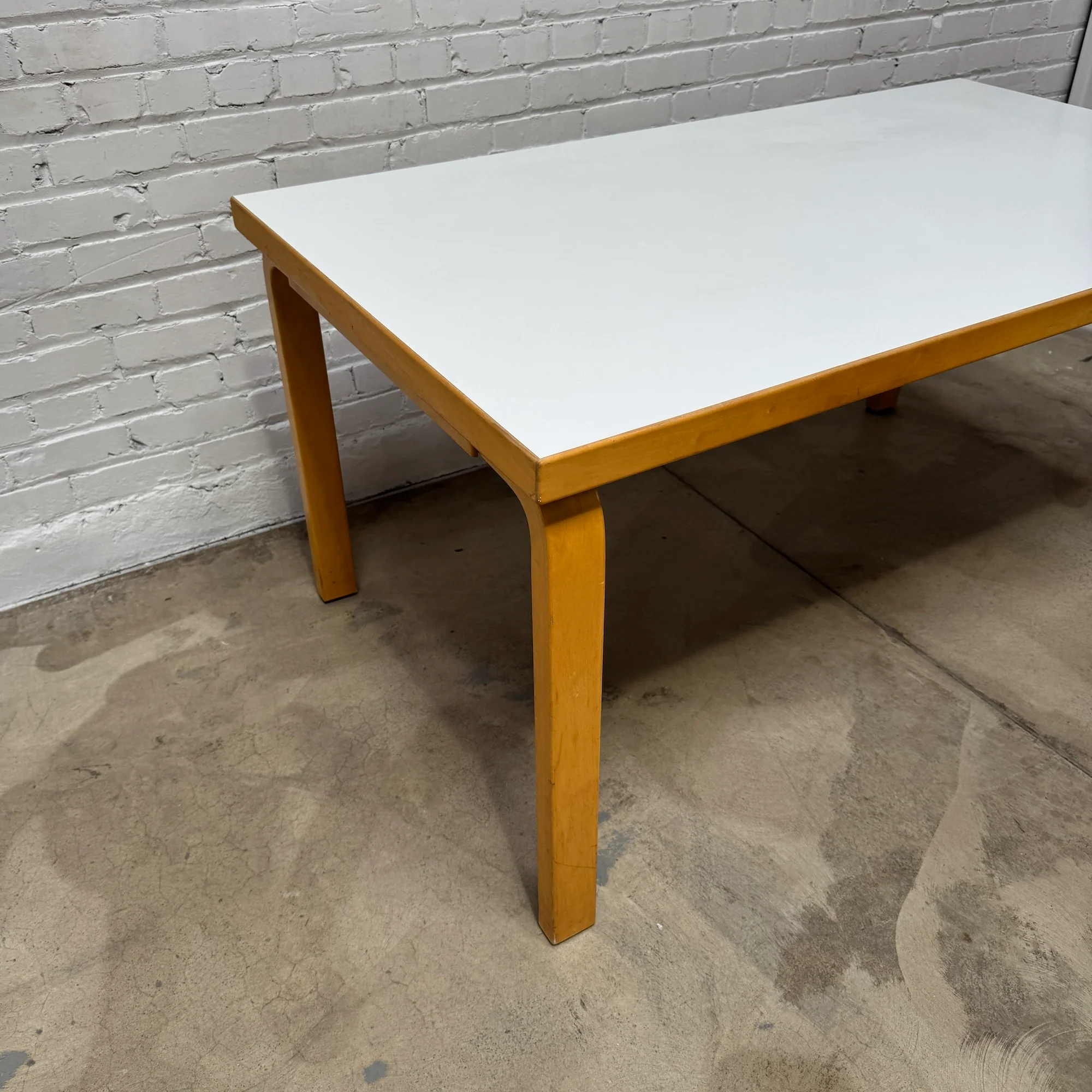 Artek Alvar Aalto 81A White Laminate 59' Dining Table - Image 5