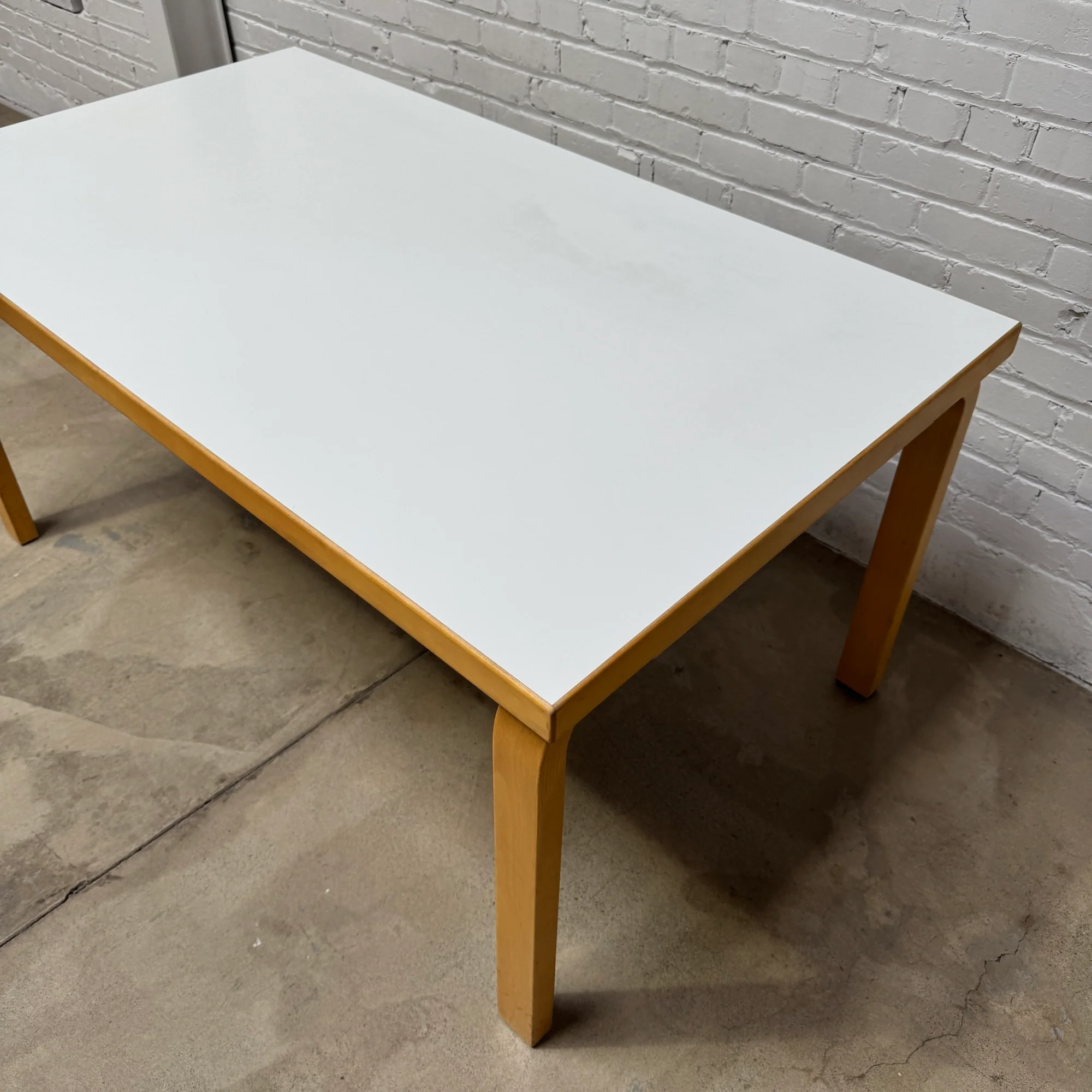 Artek Alvar Aalto 81A White Laminate 59' Dining Table - Image 7