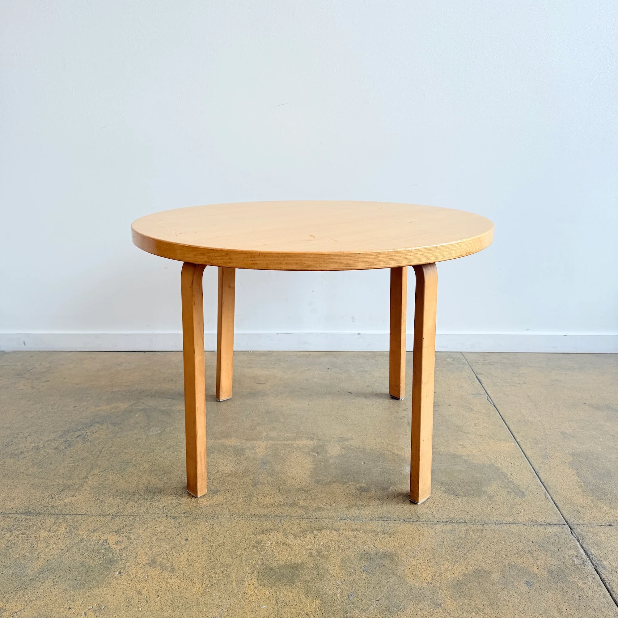 Artek Alvar Aalto Round 40' Birch Dining Table
