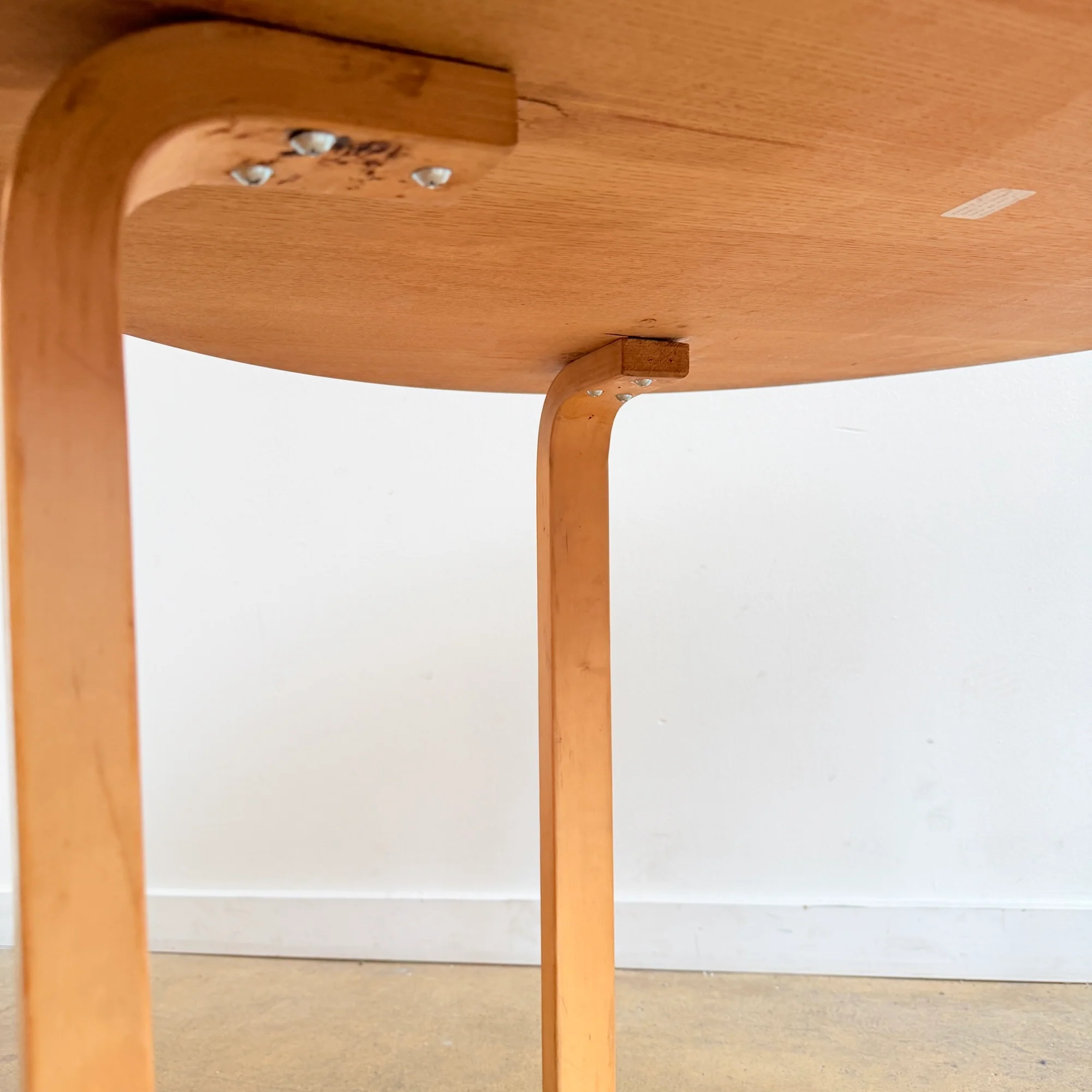 Artek Alvar Aalto Round 40' Birch Dining Table - Image 6