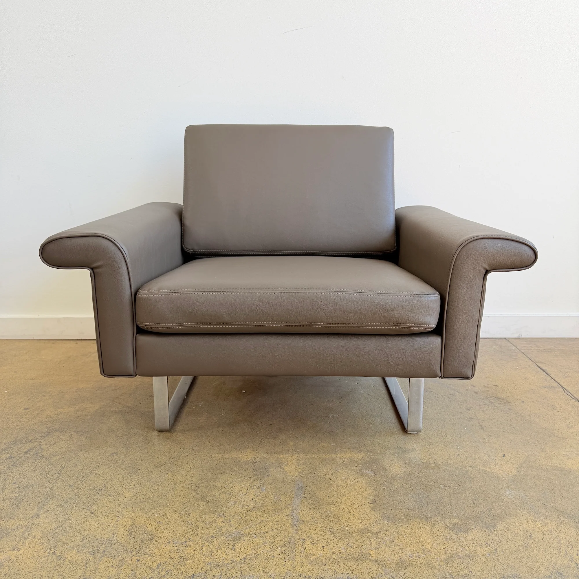 Asko Finland Leather lounge chair - Image 2