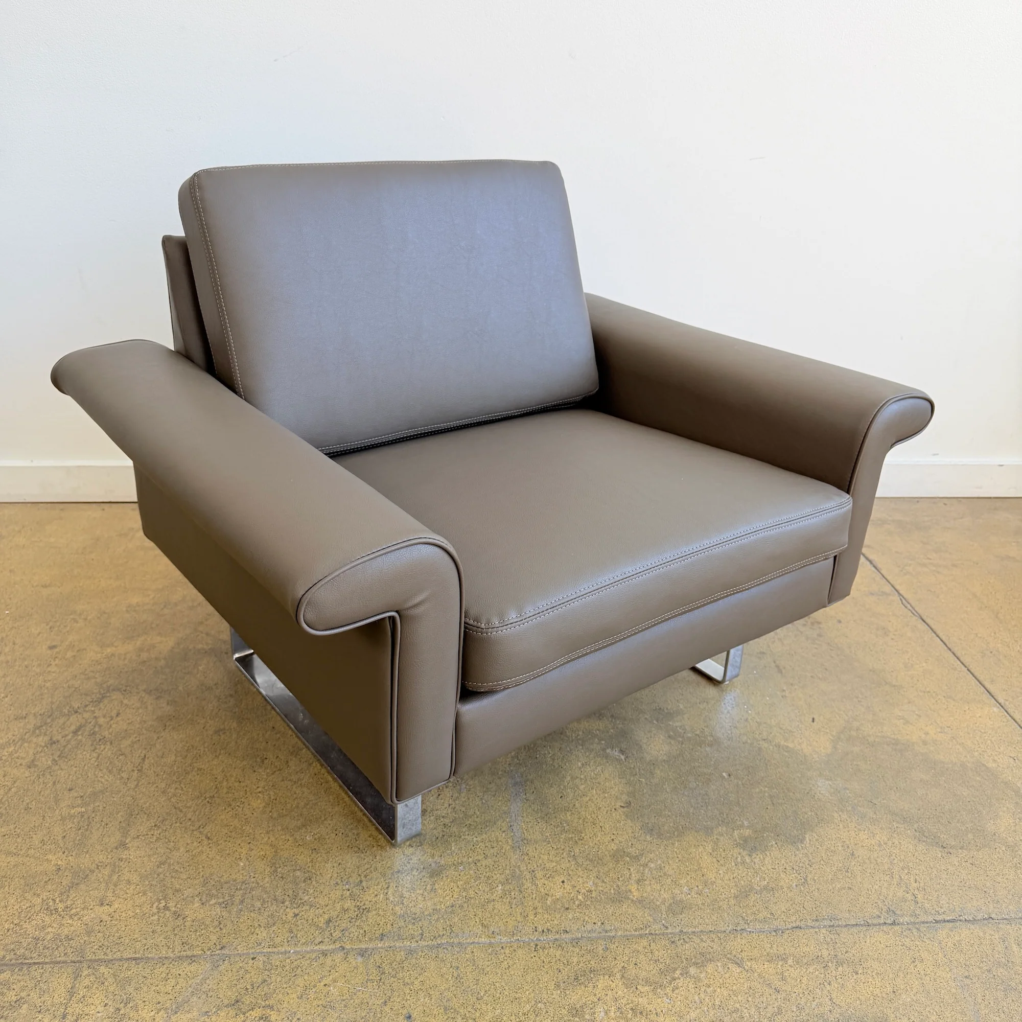 Asko Finland Leather lounge chair - Image 4