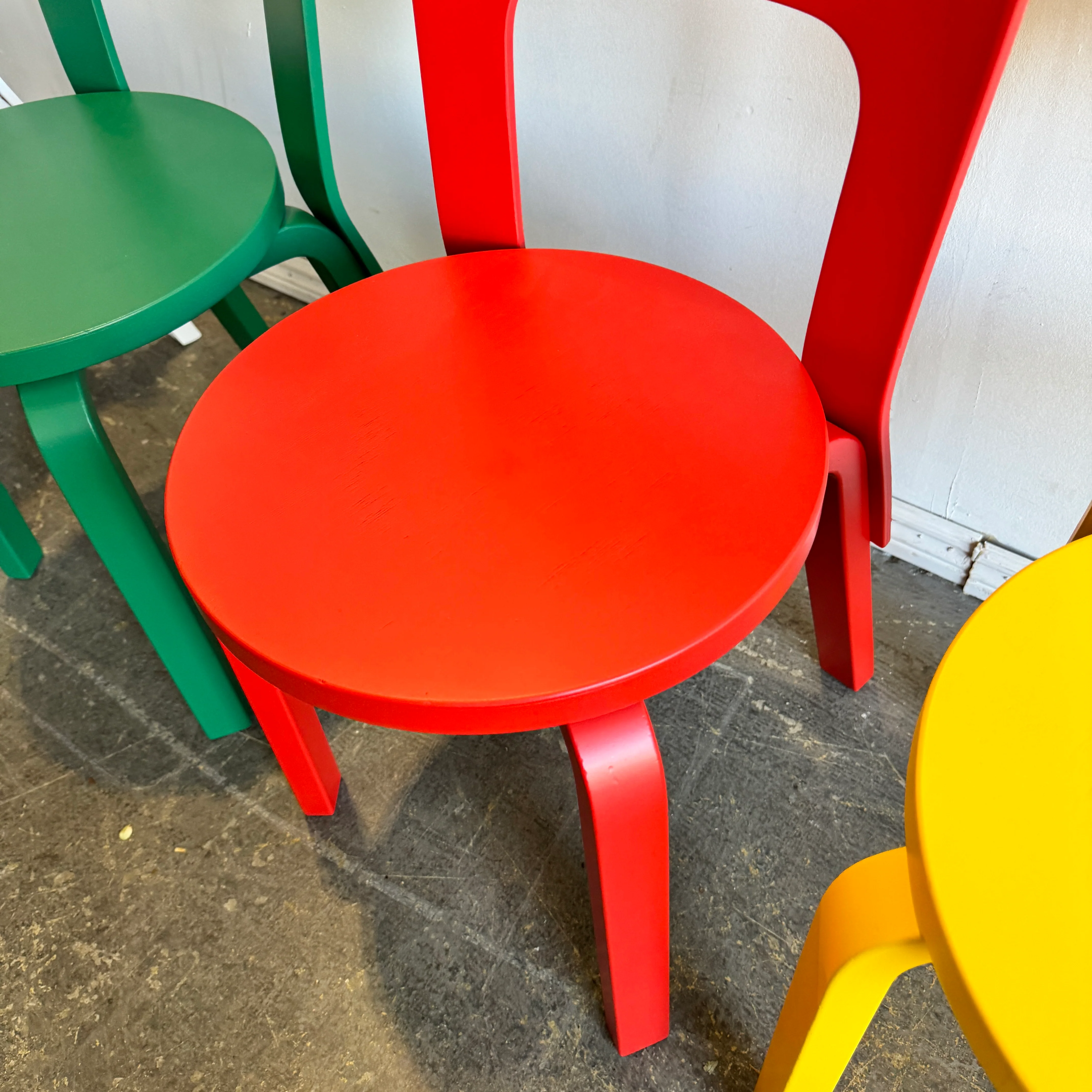 Authentic! Artek Alvar Aalto Model 66 set of 4 dining chairs - Image 8