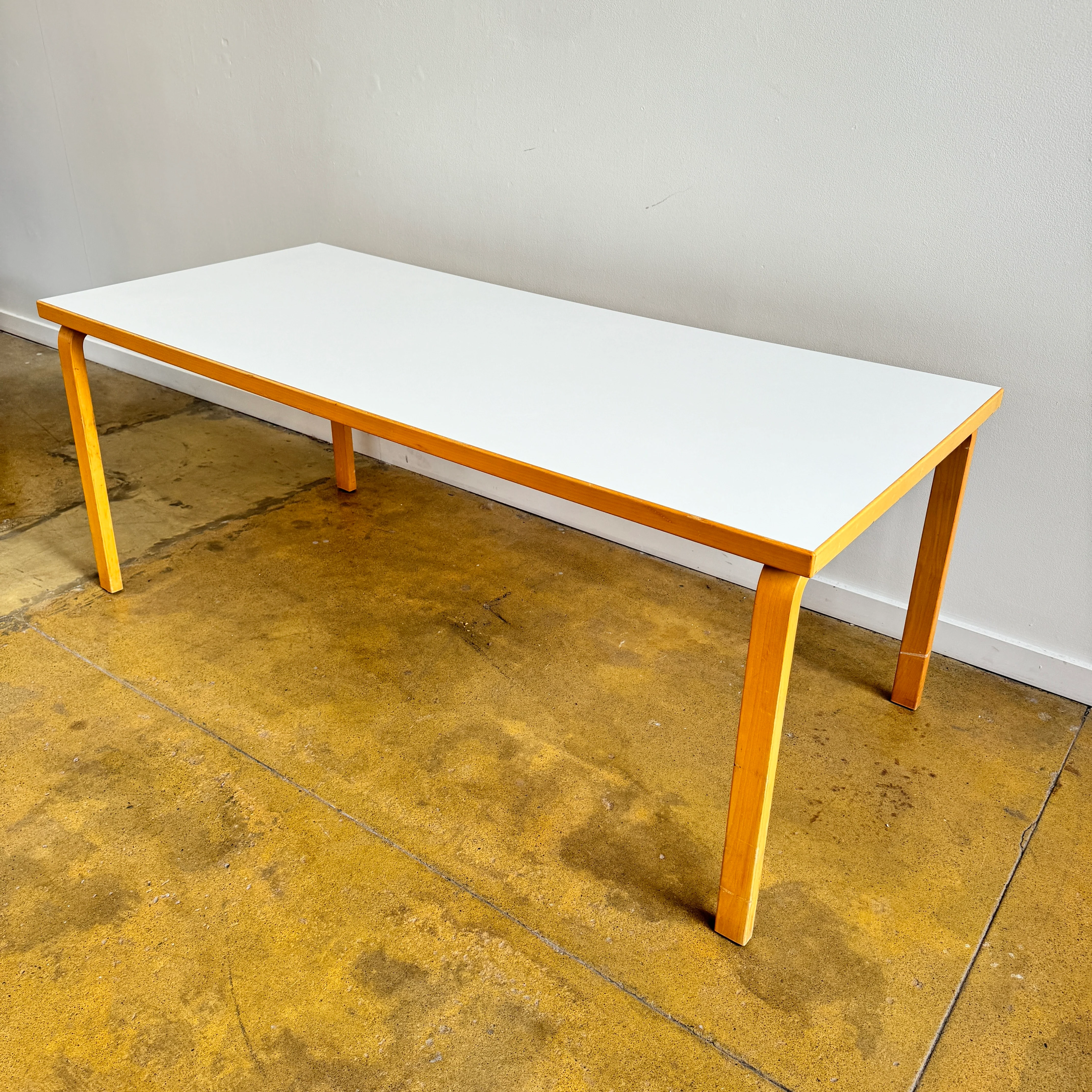 Authentic! Artek Alvar Aalto Rectangular Table "Model 83" - Image 6