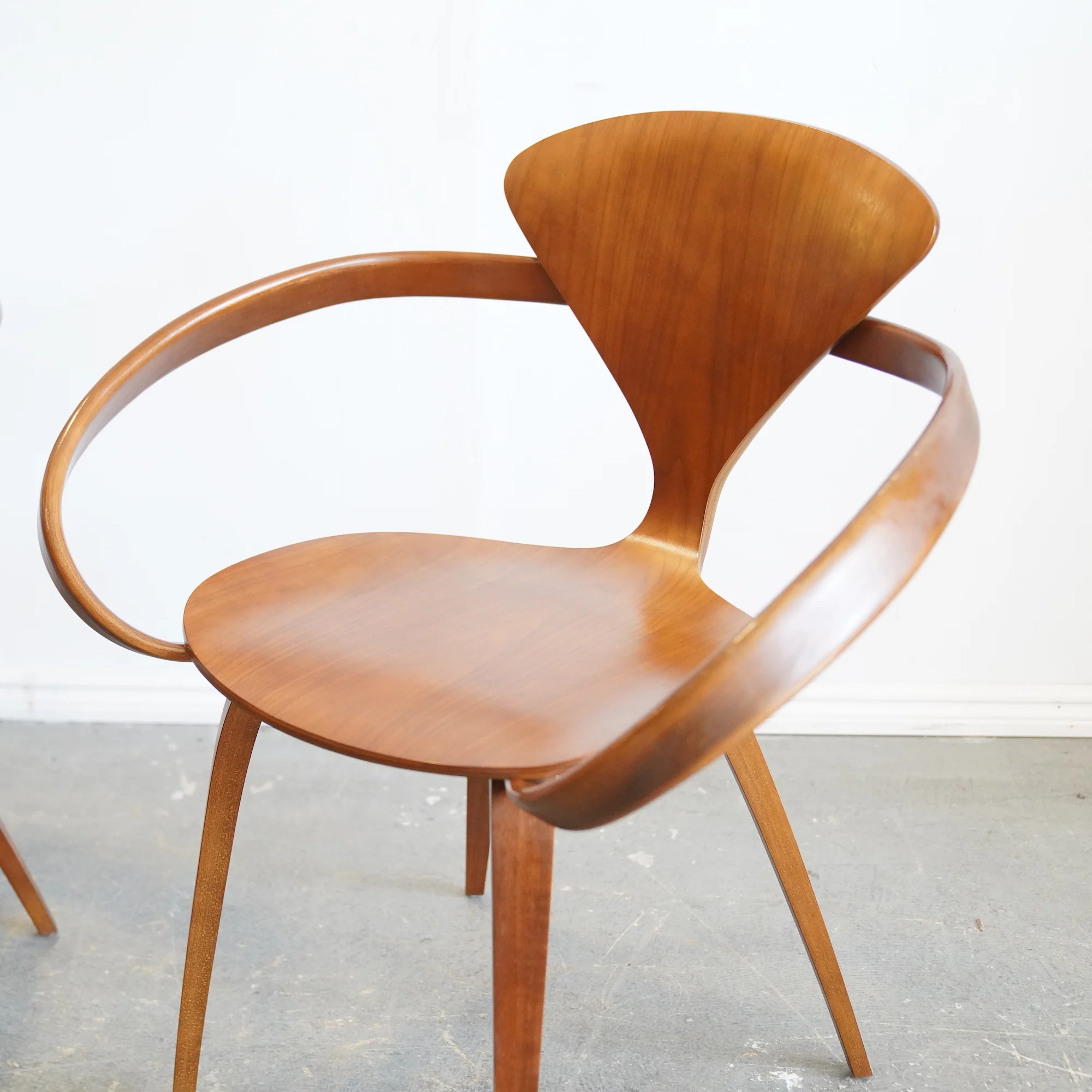 Authentic! Design Within Reach Pair of Cherner Armchair - Image 3
