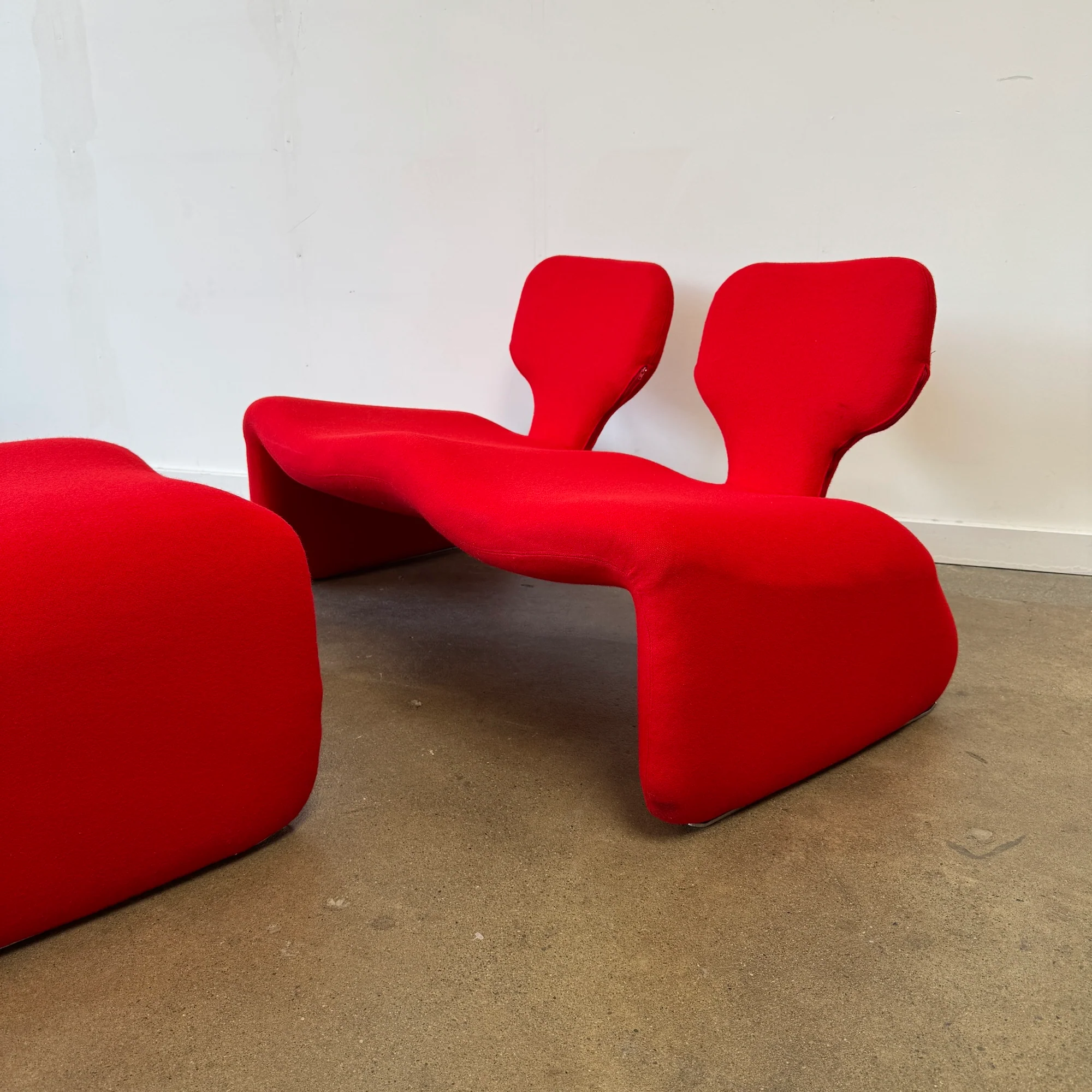 Authentic! Djinn 2-Seater Sofa & Ottoman by Oliver Mourgue for Airborne, 1960s - Image 10