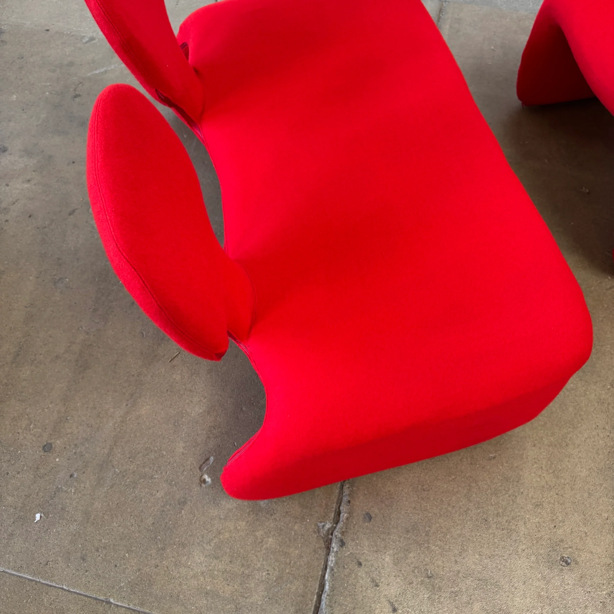 Authentic! Djinn 2-Seater Sofa & Ottoman by Oliver Mourgue for Airborne, 1960s - Image 6