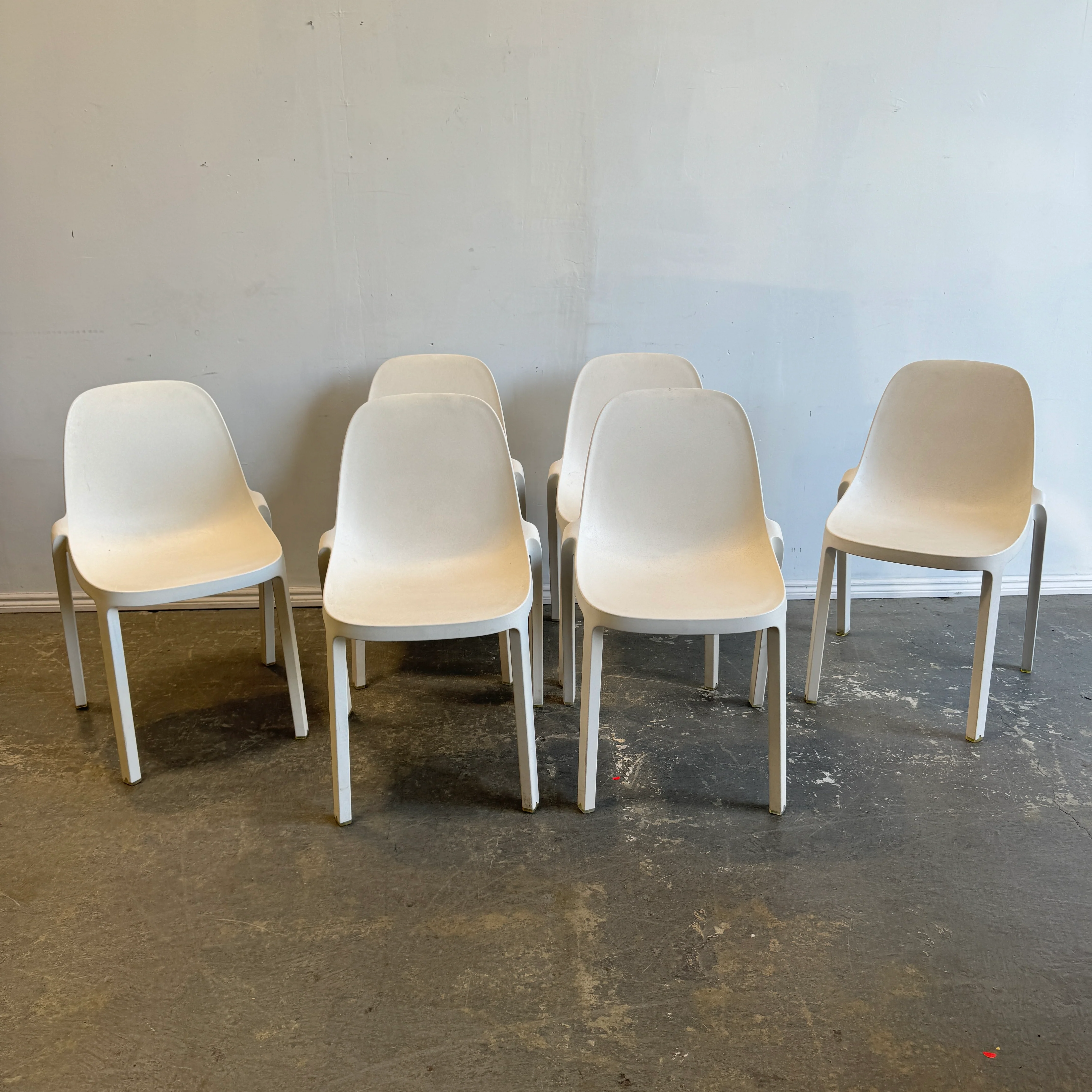 Authentic! Emeco set of 6 Broom Stacking Indoor/ Outdoor Chair