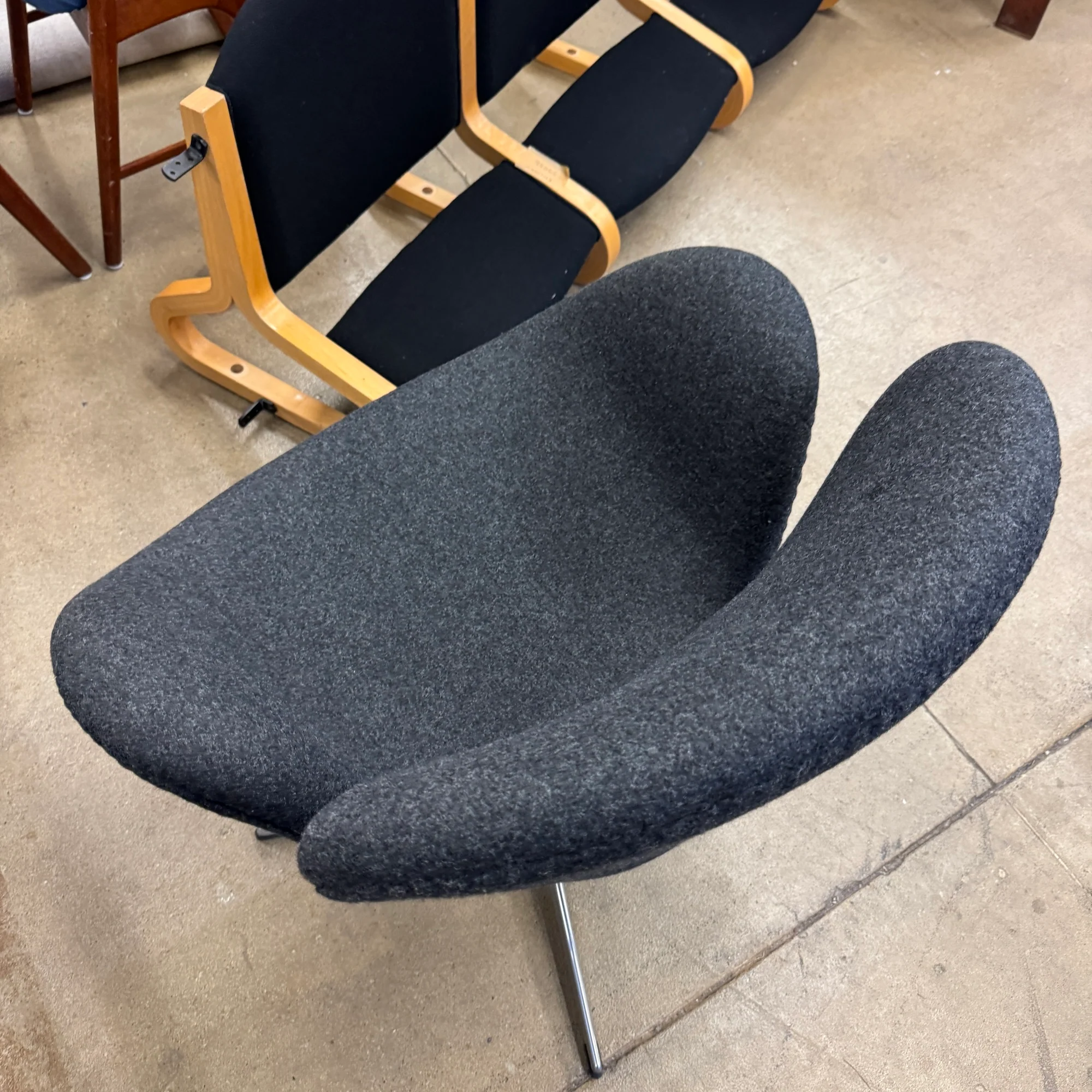Authentic! Fritz Hansen Swan Chair by Arne Jacobsen (Two Available) - Image 3