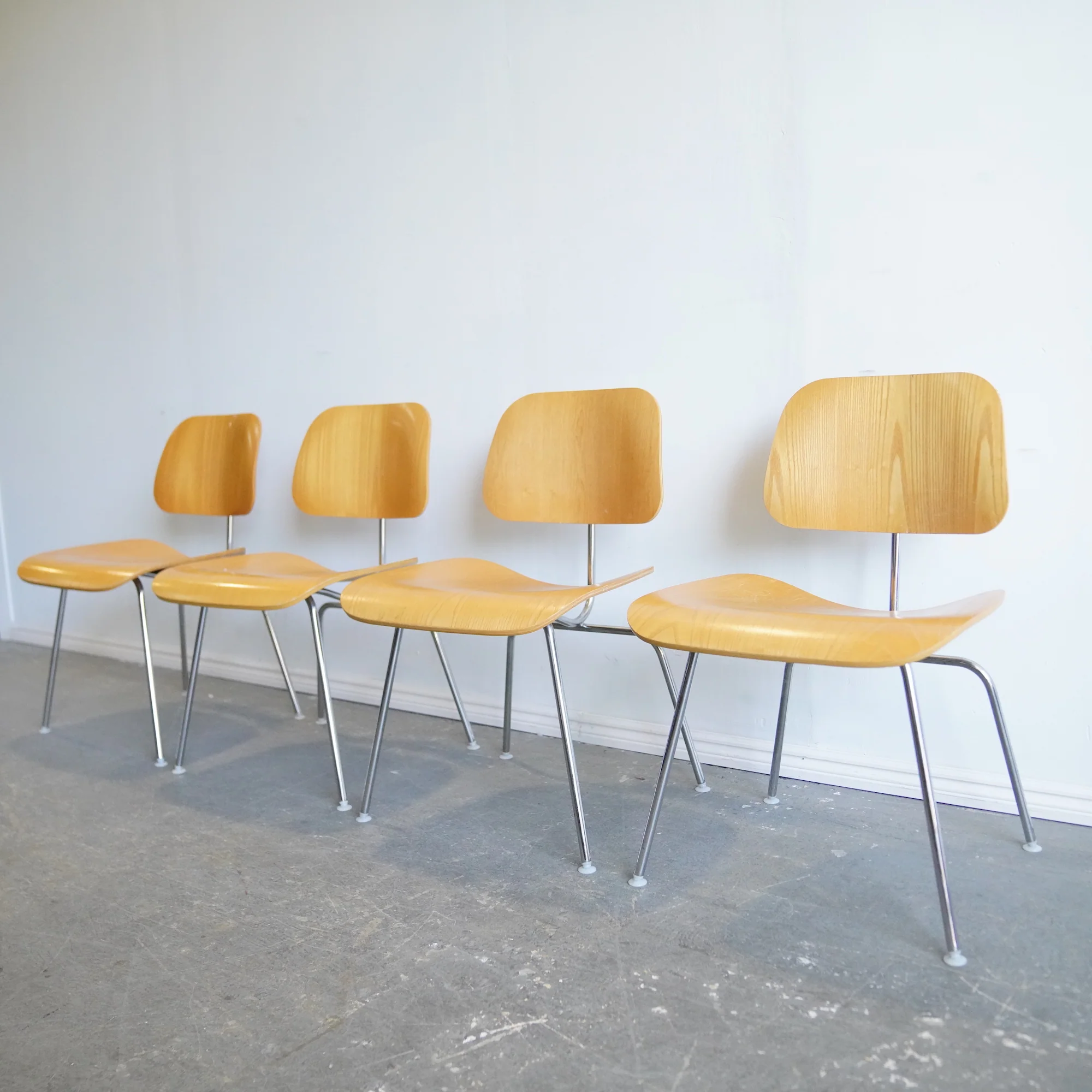 Authentic Herman Miller Eames Molded Plywood (Set of 4 )Dining Chairs - Image 2