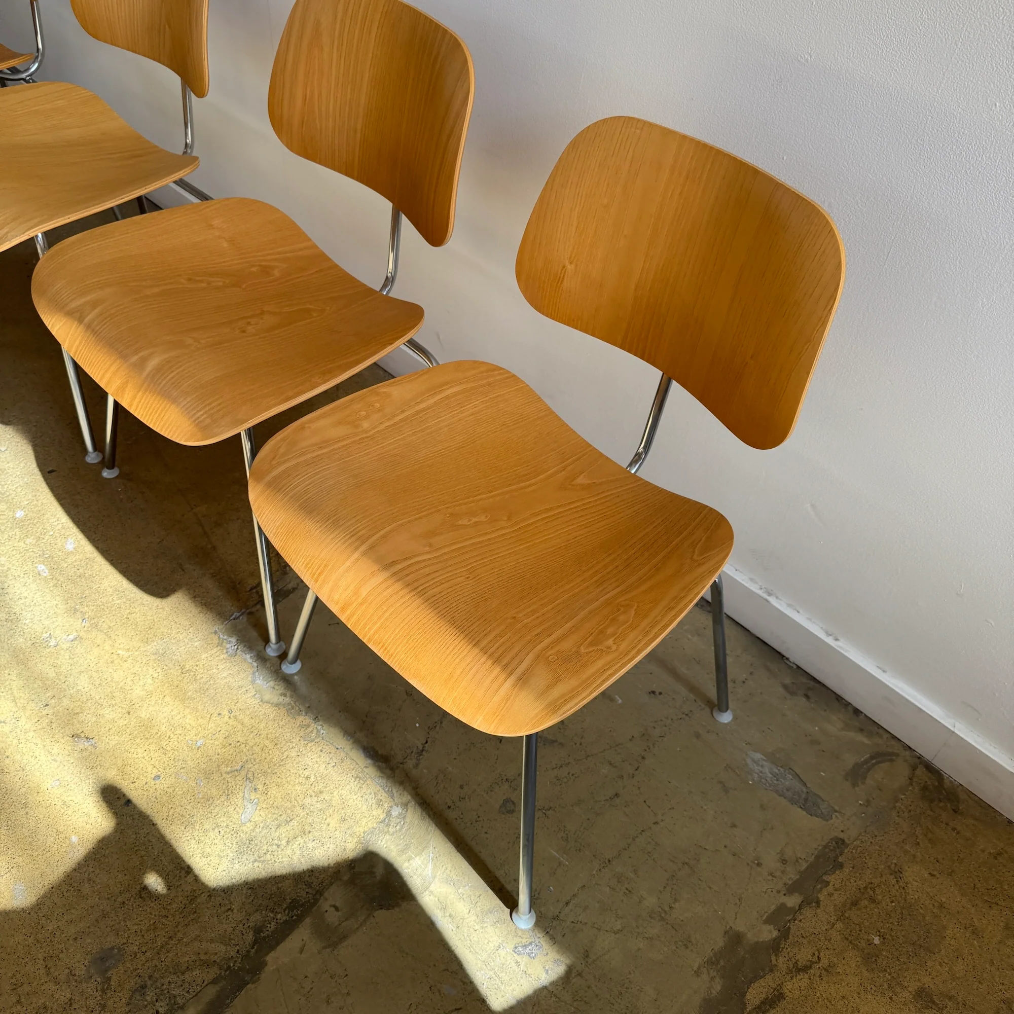 Authentic! Herman Miller Eames Set of 4 Plywood Dining Chair - Image 8