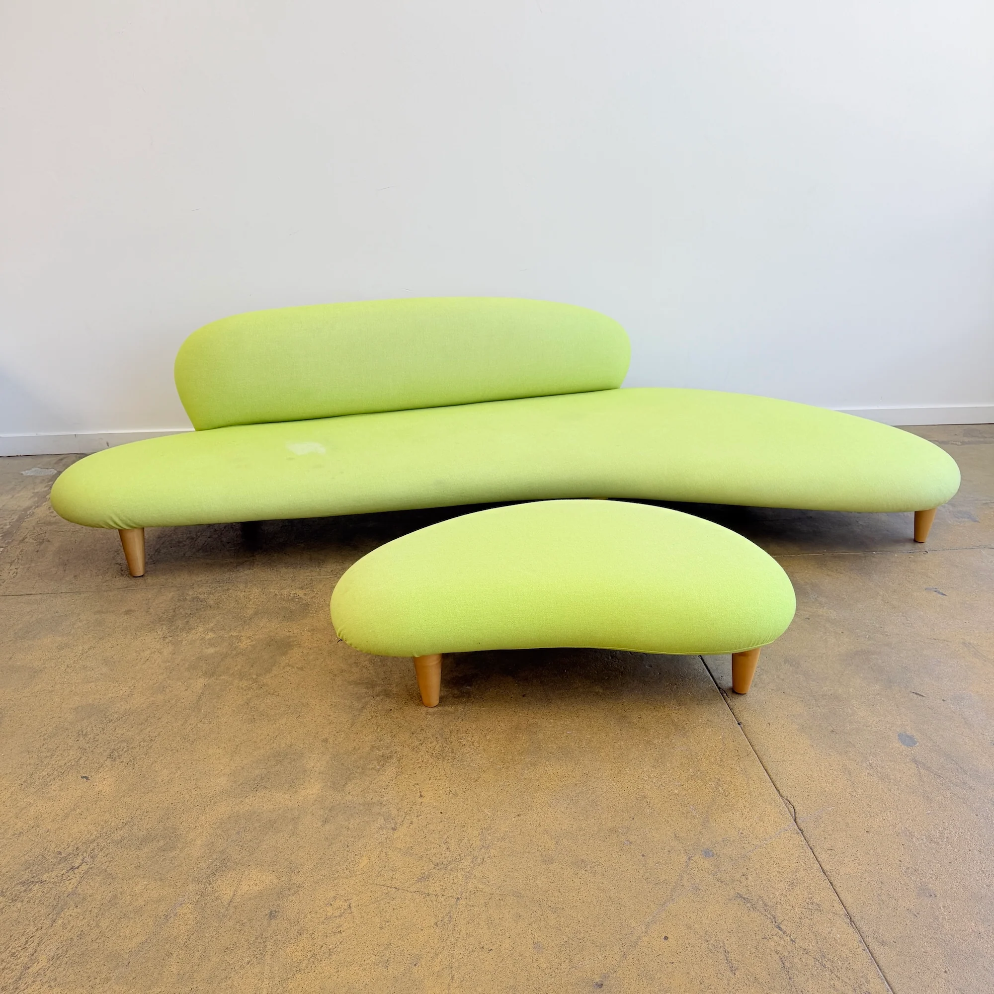 Authentic Isamu Noguchi Free Form Sofa + Ottoman by Vitra (Free Upholstery) - Image 3