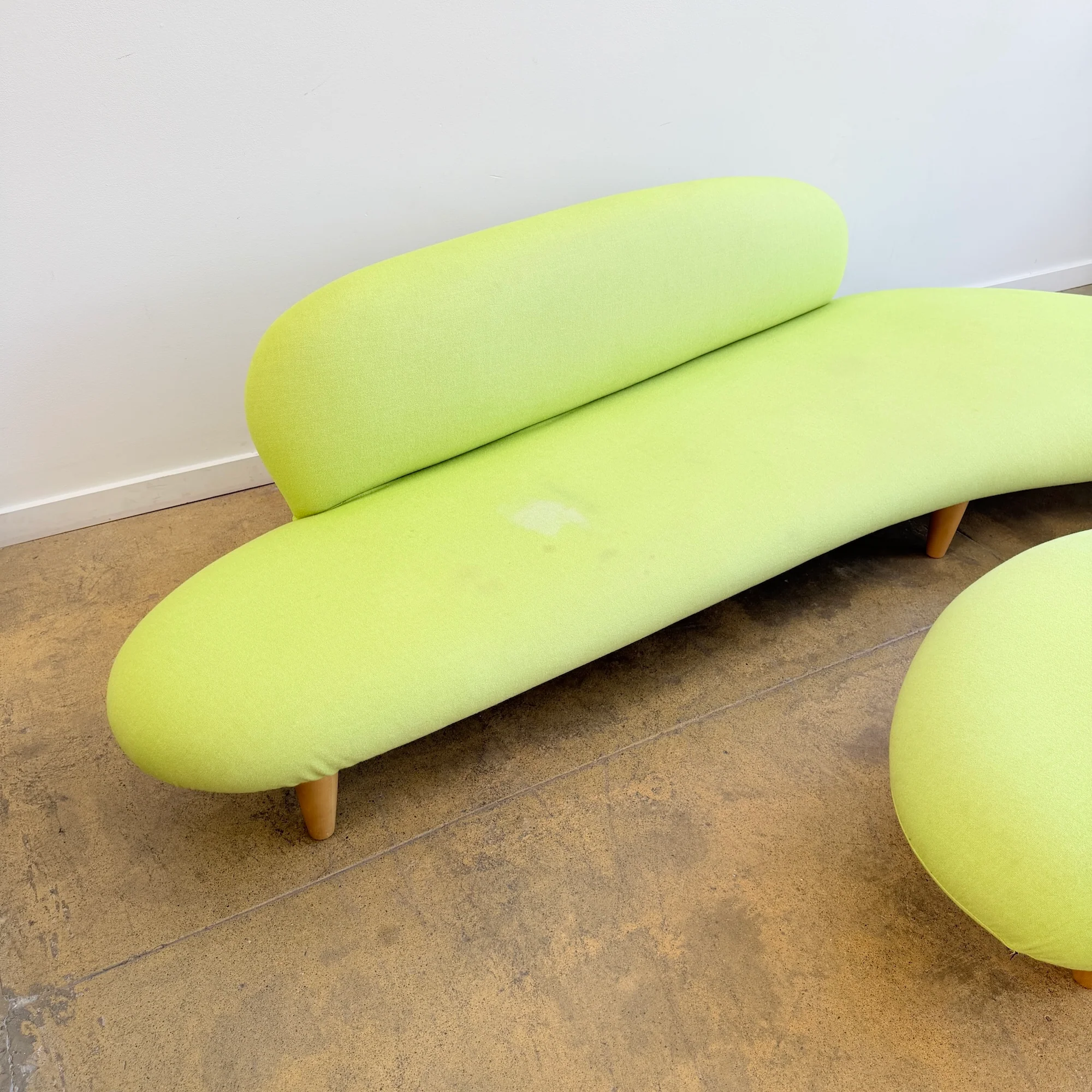 Authentic Isamu Noguchi Free Form Sofa + Ottoman by Vitra (Free Upholstery) - Image 5