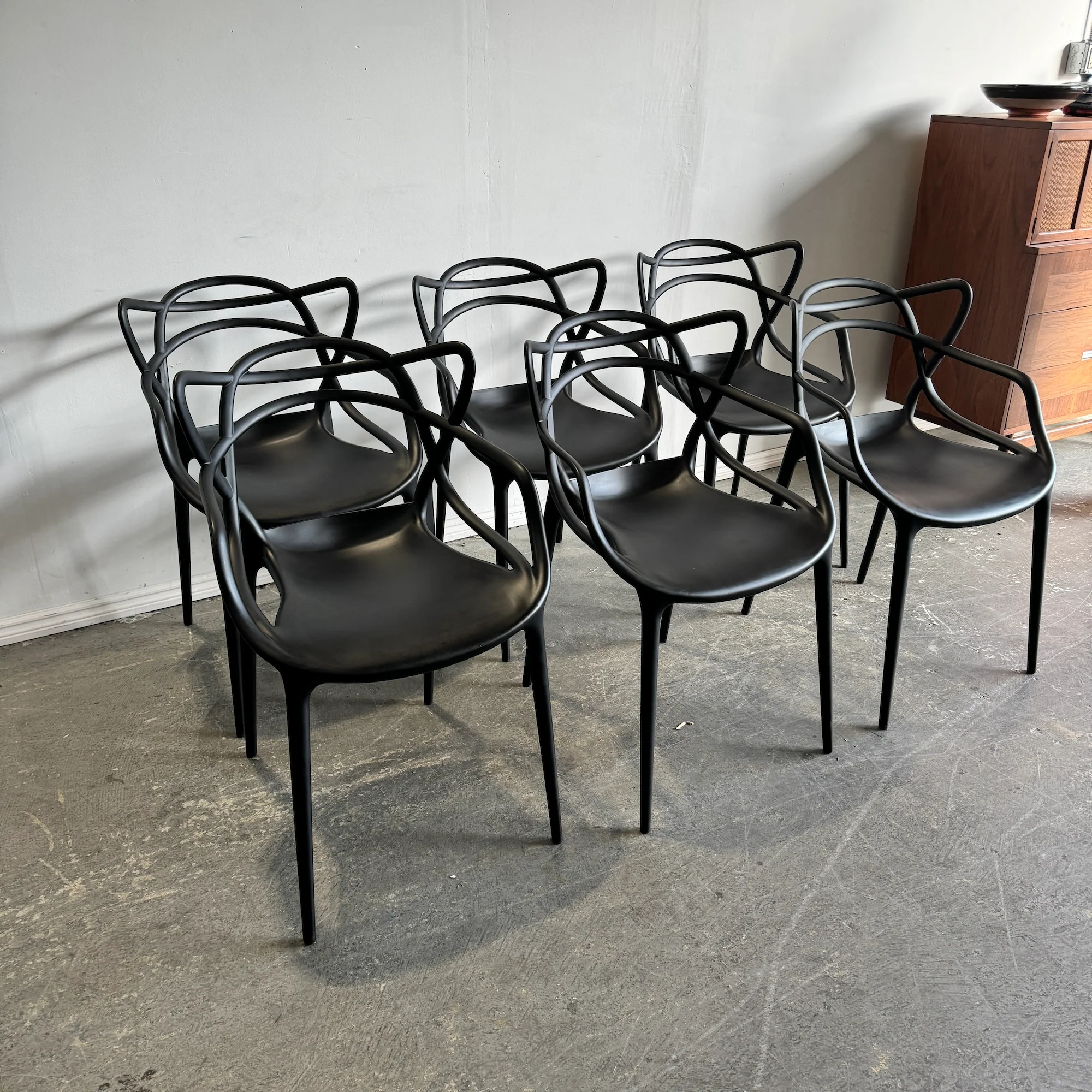 Kartell set of 6 Masters Chair - Image 2