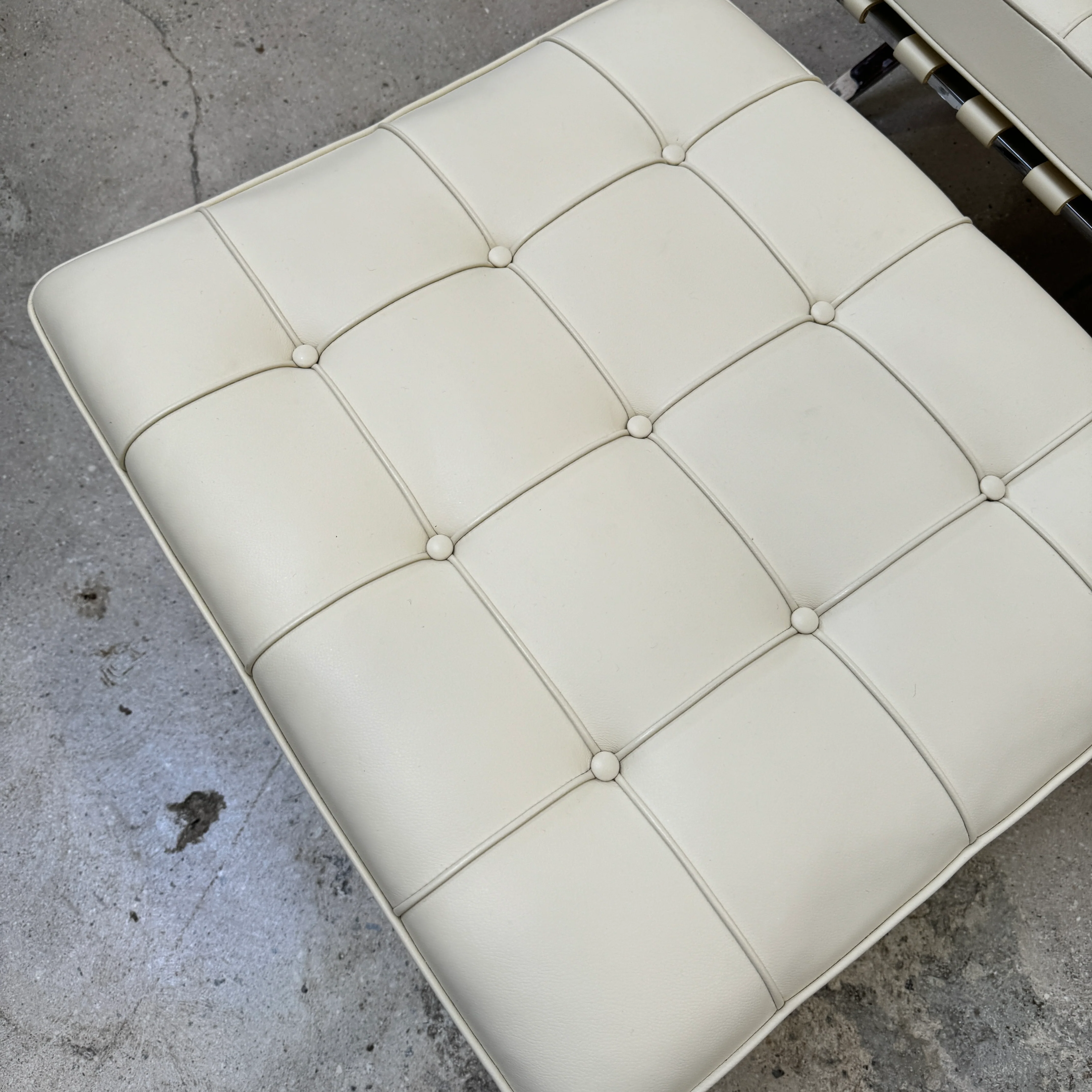 Authentic! Knoll Mies Van Der Rohe iconic Barcelona chair and Ottoman - Image 5