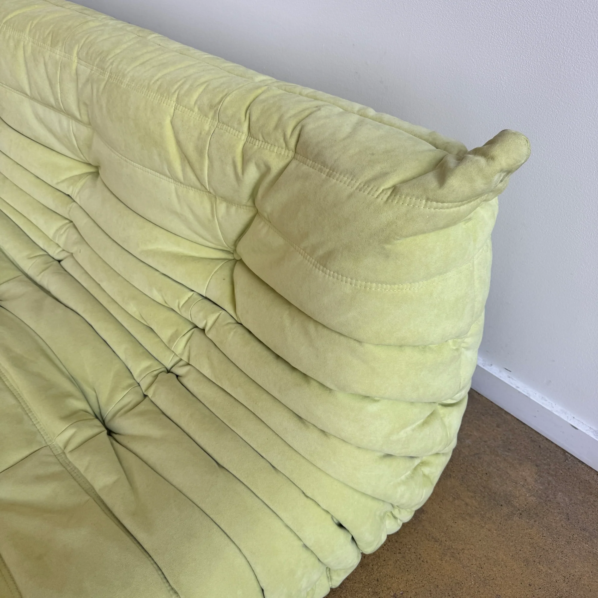 Authentic! Ligne Roset Three Seater Togo Sofa - Alcantara Fabric - Image 4