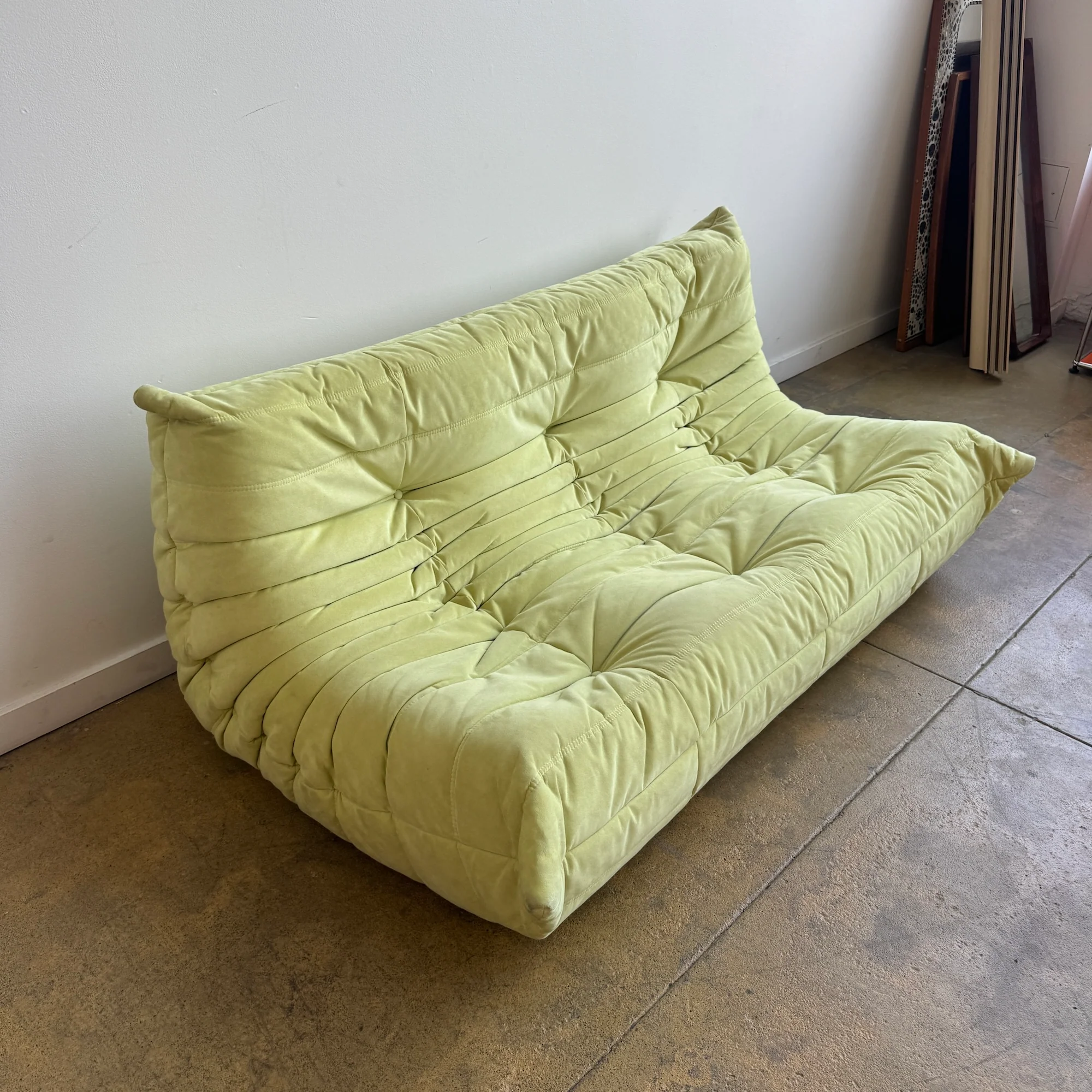 Authentic! Ligne Roset Three Seater Togo Sofa - Alcantara Fabric - Image 7