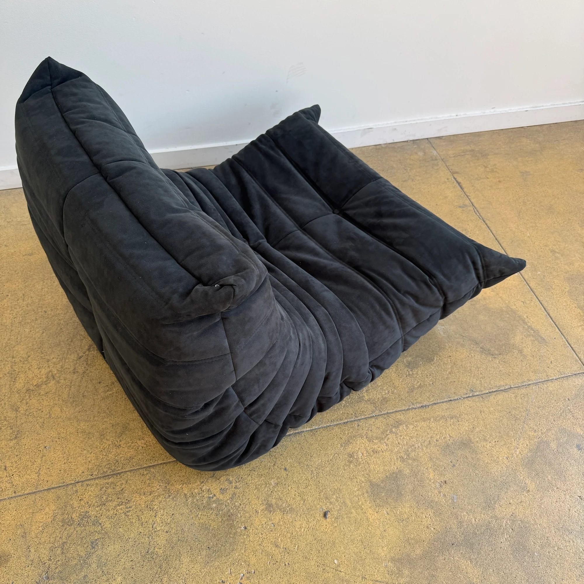 Authentic! Ligne Roset Togo Fireside chair - Alcantara Slate Black (4 Available) - Image 8