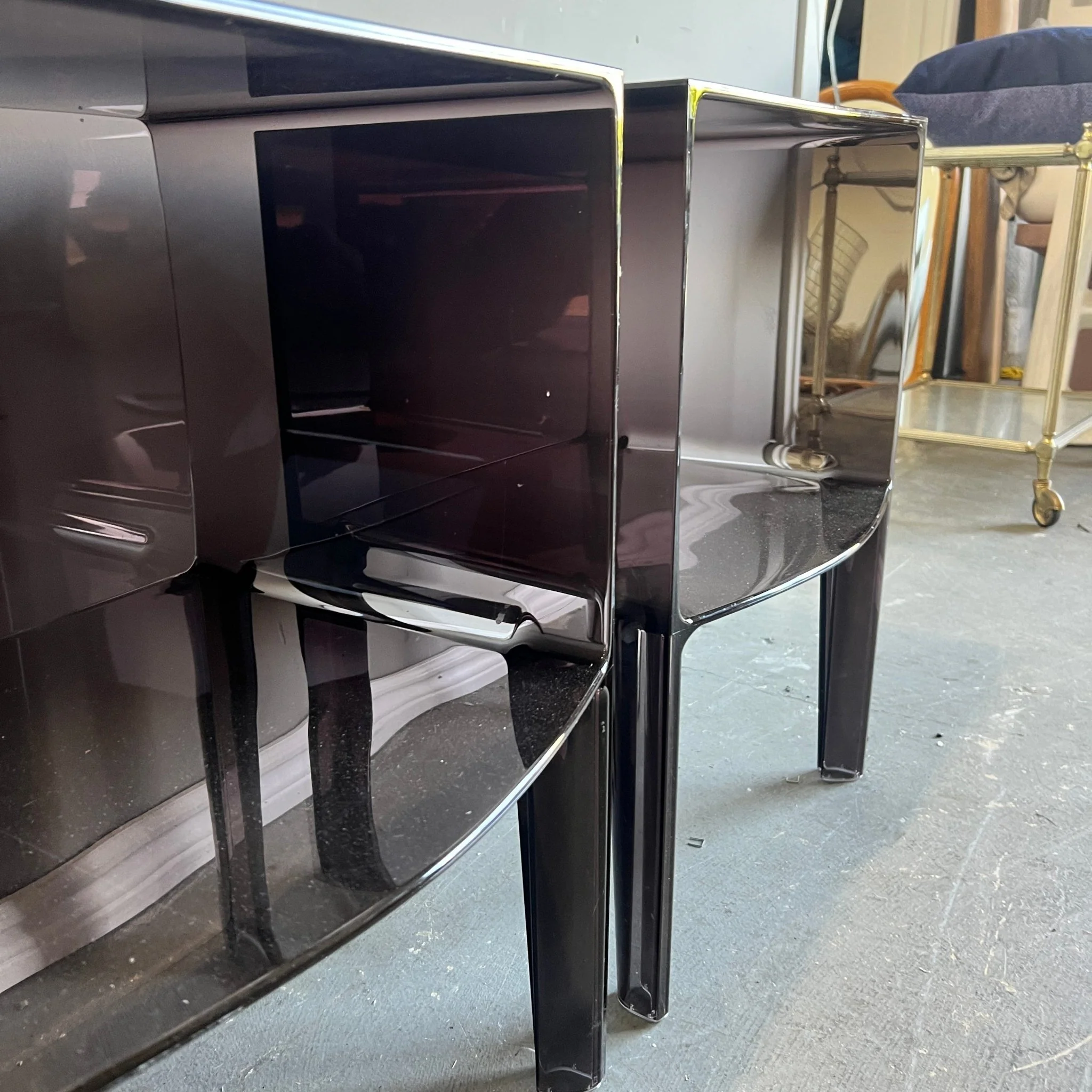 Authentic Pair of Kartell Small Ghost Buster Side Table by Philippe Starck - Image 4