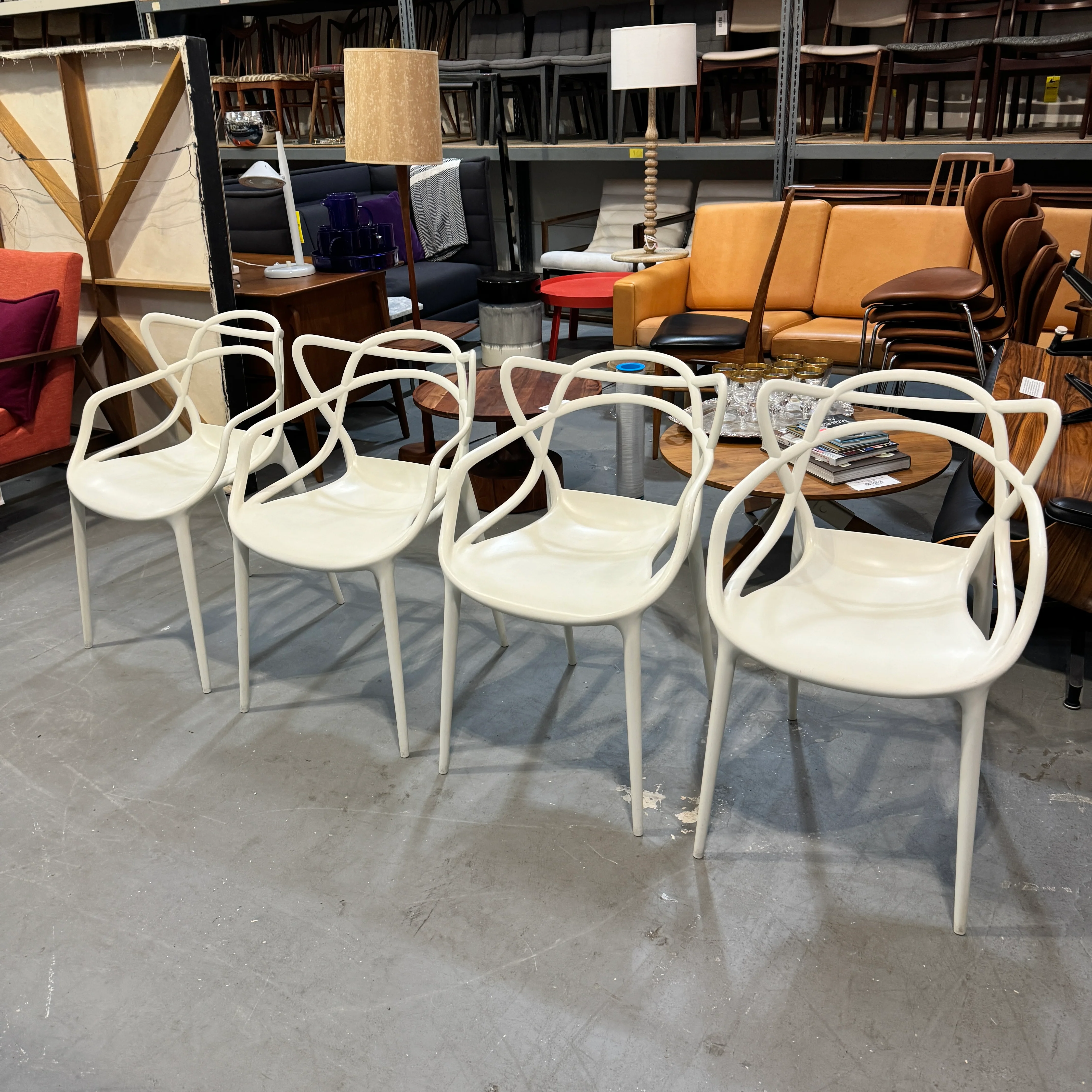 Authentic Philippe Starck Kartell Master set of 4 chairs - Image 2