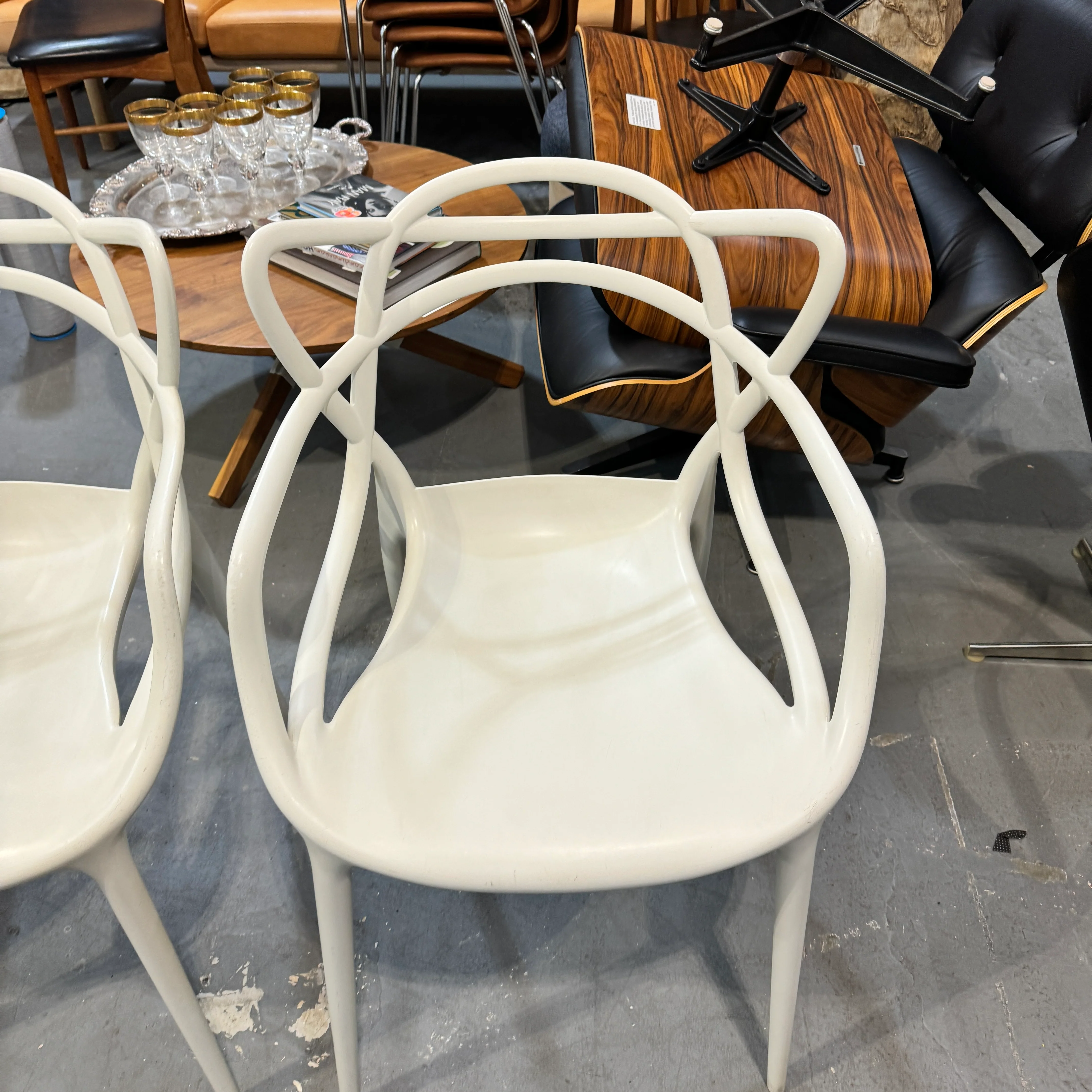 Authentic Philippe Starck Kartell Master set of 4 chairs - Image 3