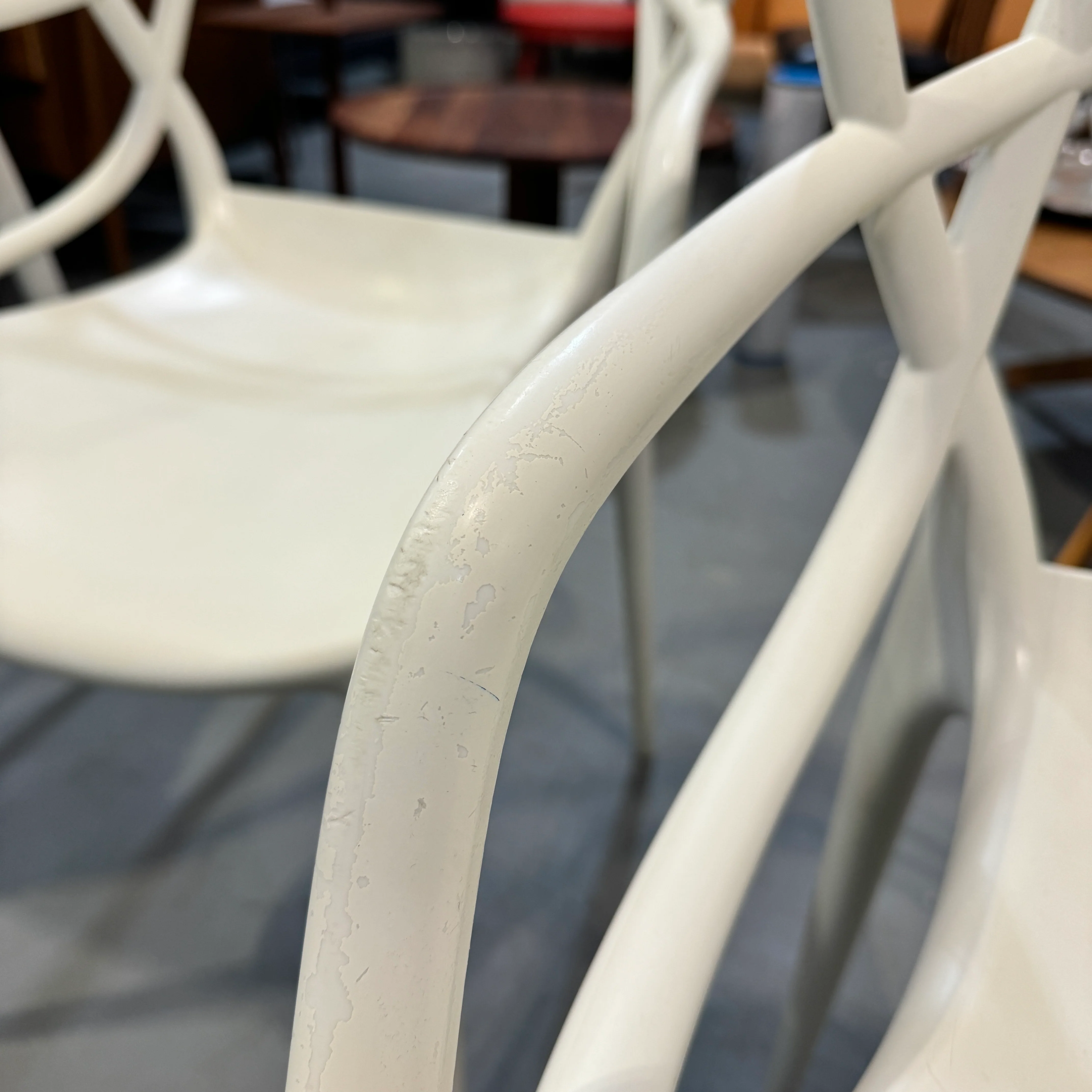 Authentic Philippe Starck Kartell Master set of 4 chairs - Image 4