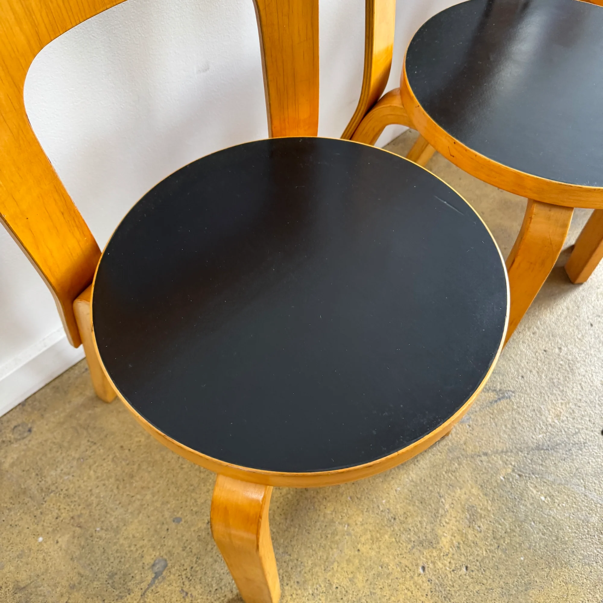 Authentic! Vintage Artek "Set of 6" Aalto Chair 66 - Image 4
