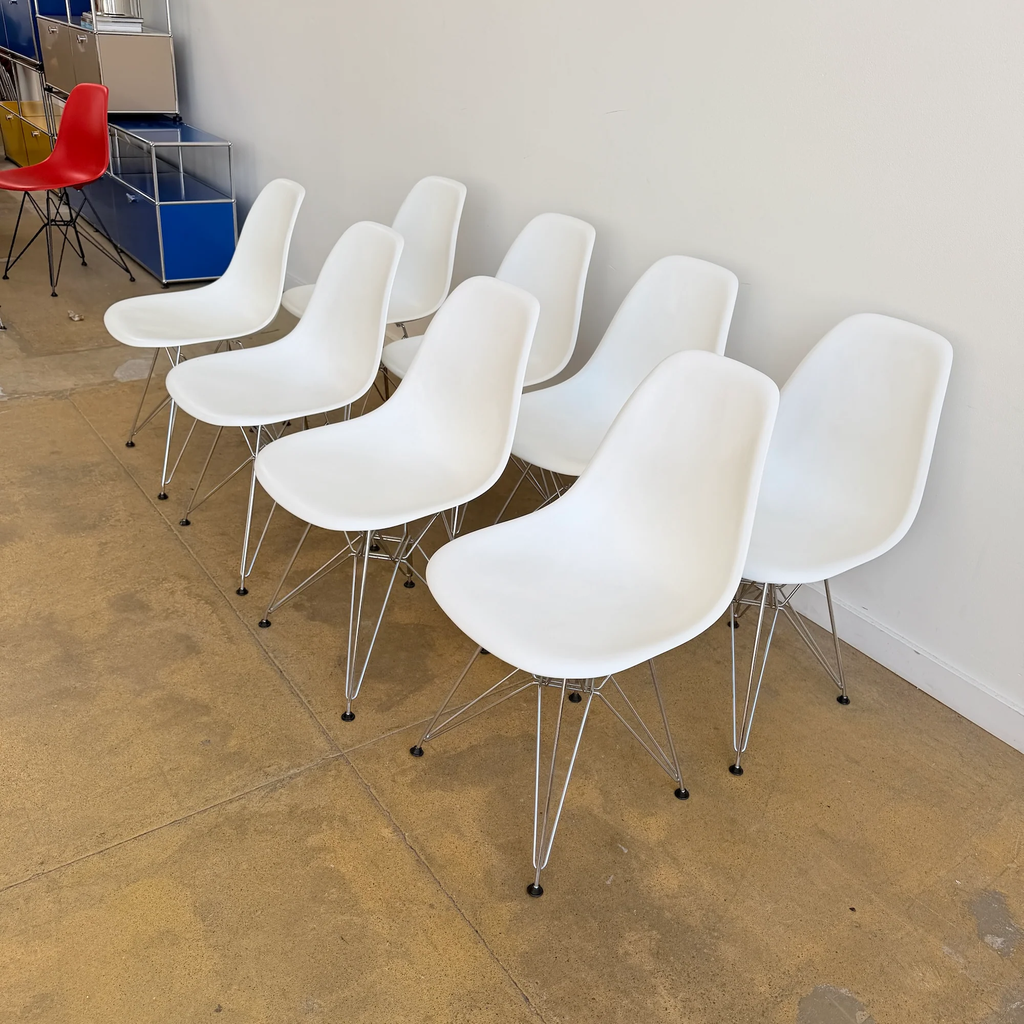 Authentic! Vitra Eames Plastic Molded Chairs - Set of 8 - Image 3