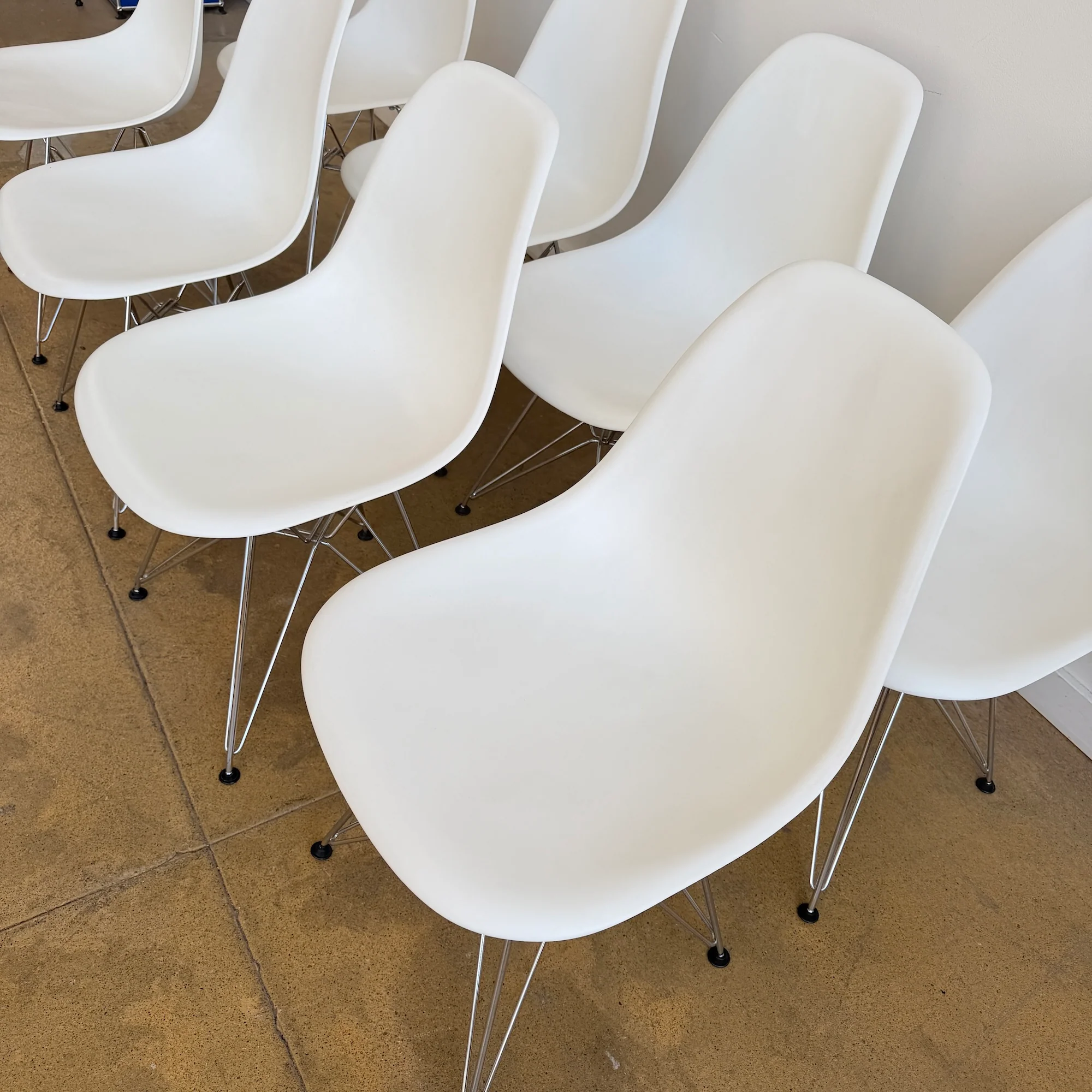 Authentic! Vitra Eames Plastic Molded Chairs - Set of 8 - Image 4