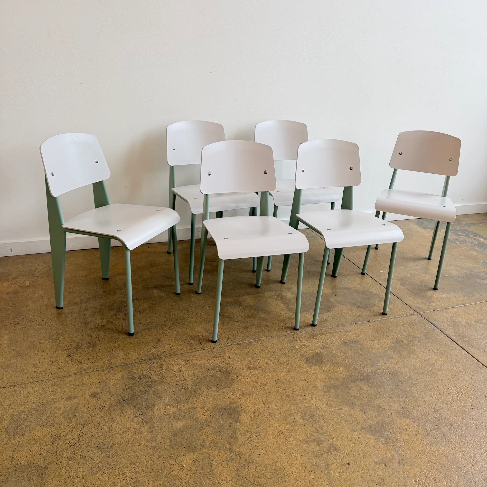 Authentic! Vitra Jean Prouvé Standard 6 Dining Chairs - Image 2