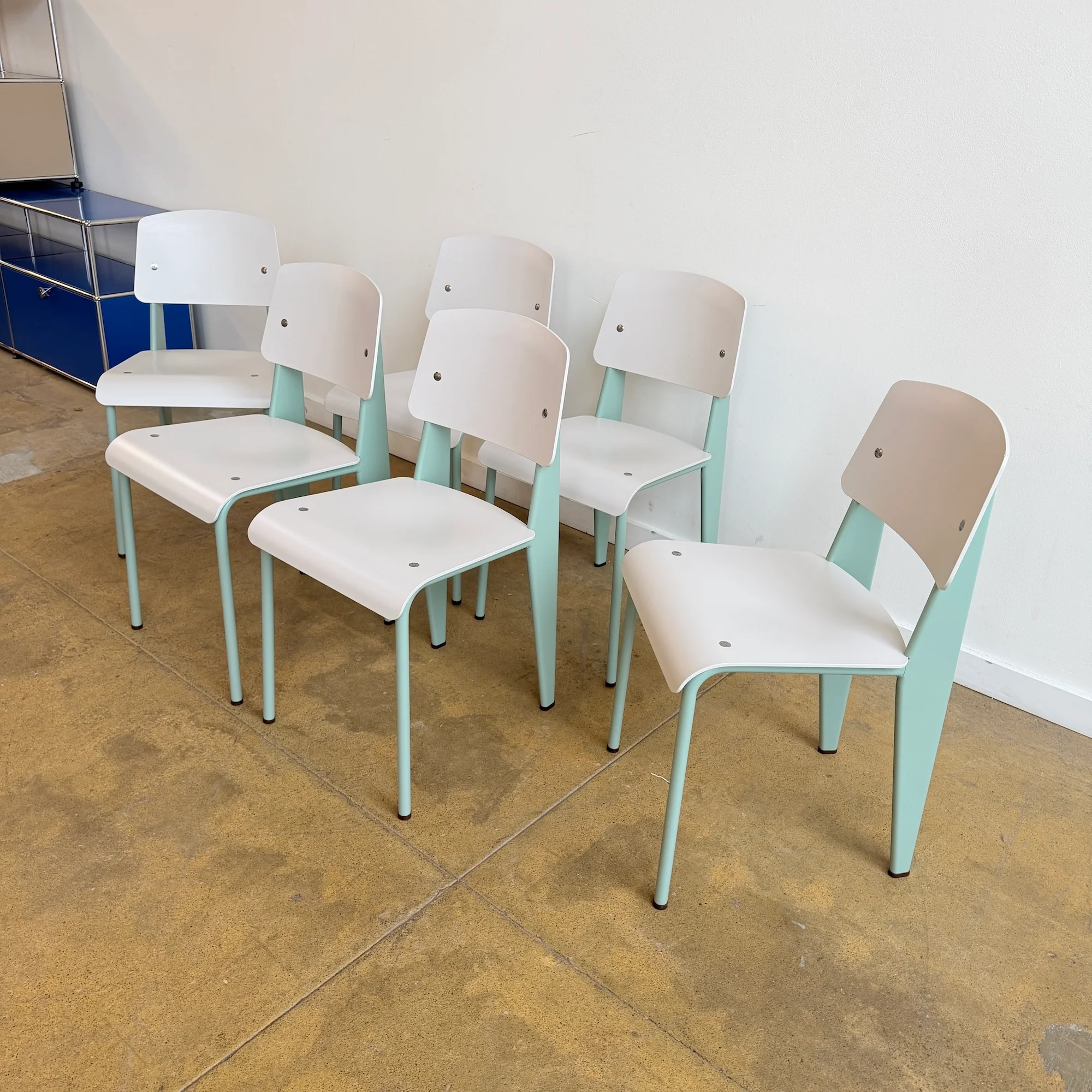 Authentic! Vitra Jean Prouvé Standard 6 Dining Chairs - Image 3