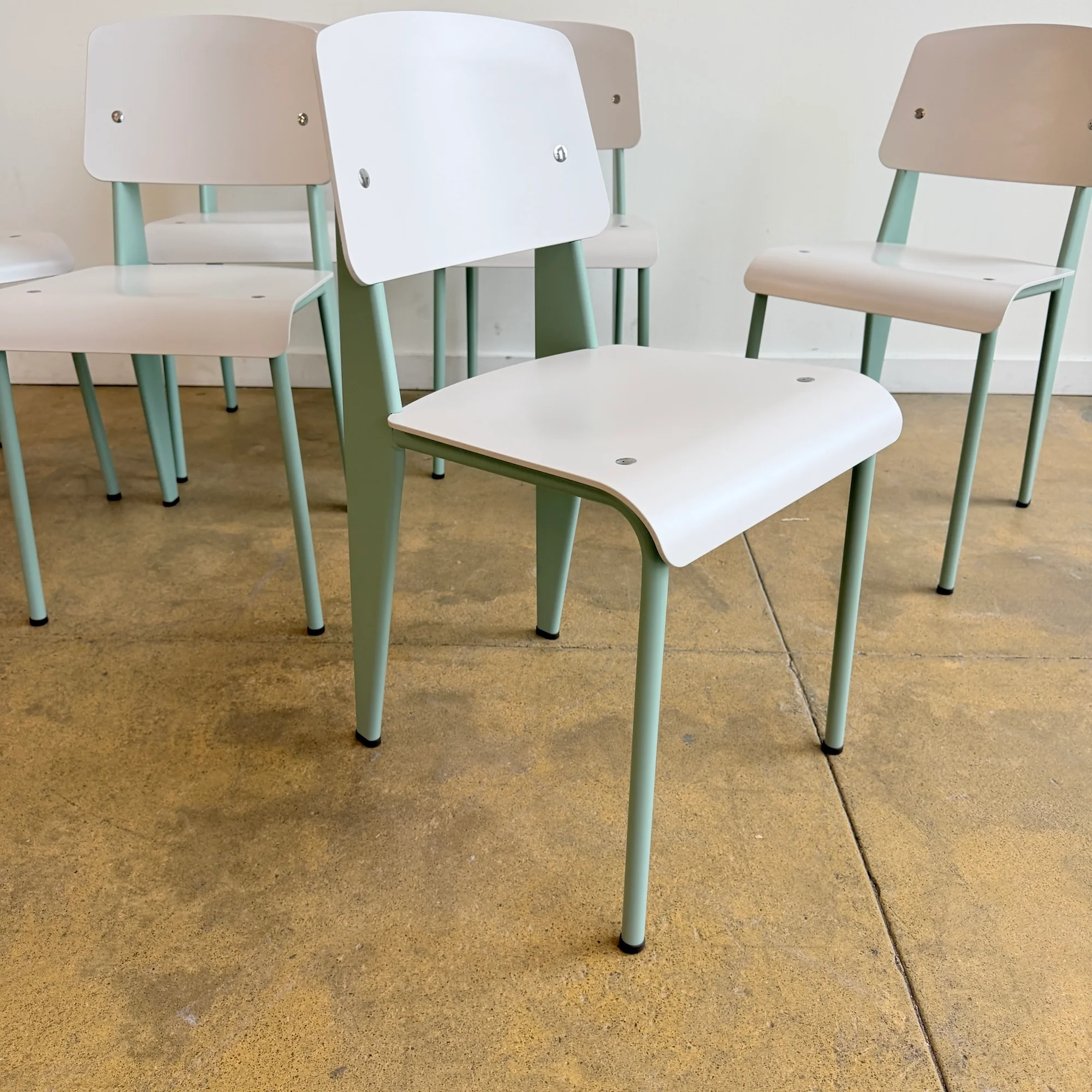 Authentic! Vitra Jean Prouvé Standard 6 Dining Chairs - Image 5