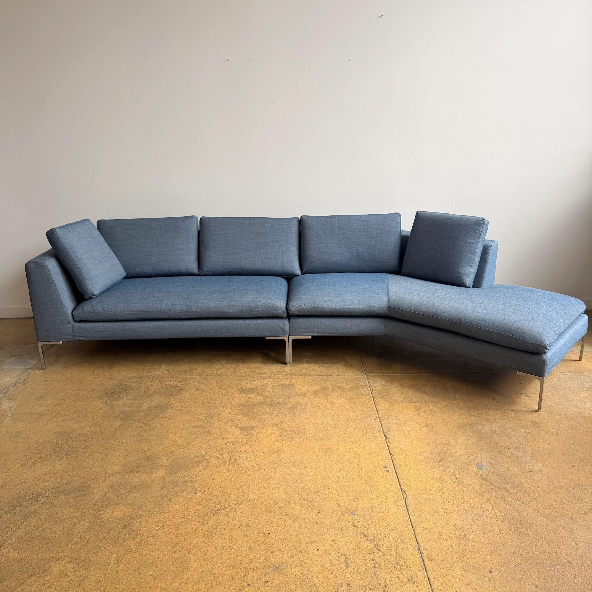B&B Italia Charles Sofa by Antonio Citterio - Kvadrat Canvas Fabric