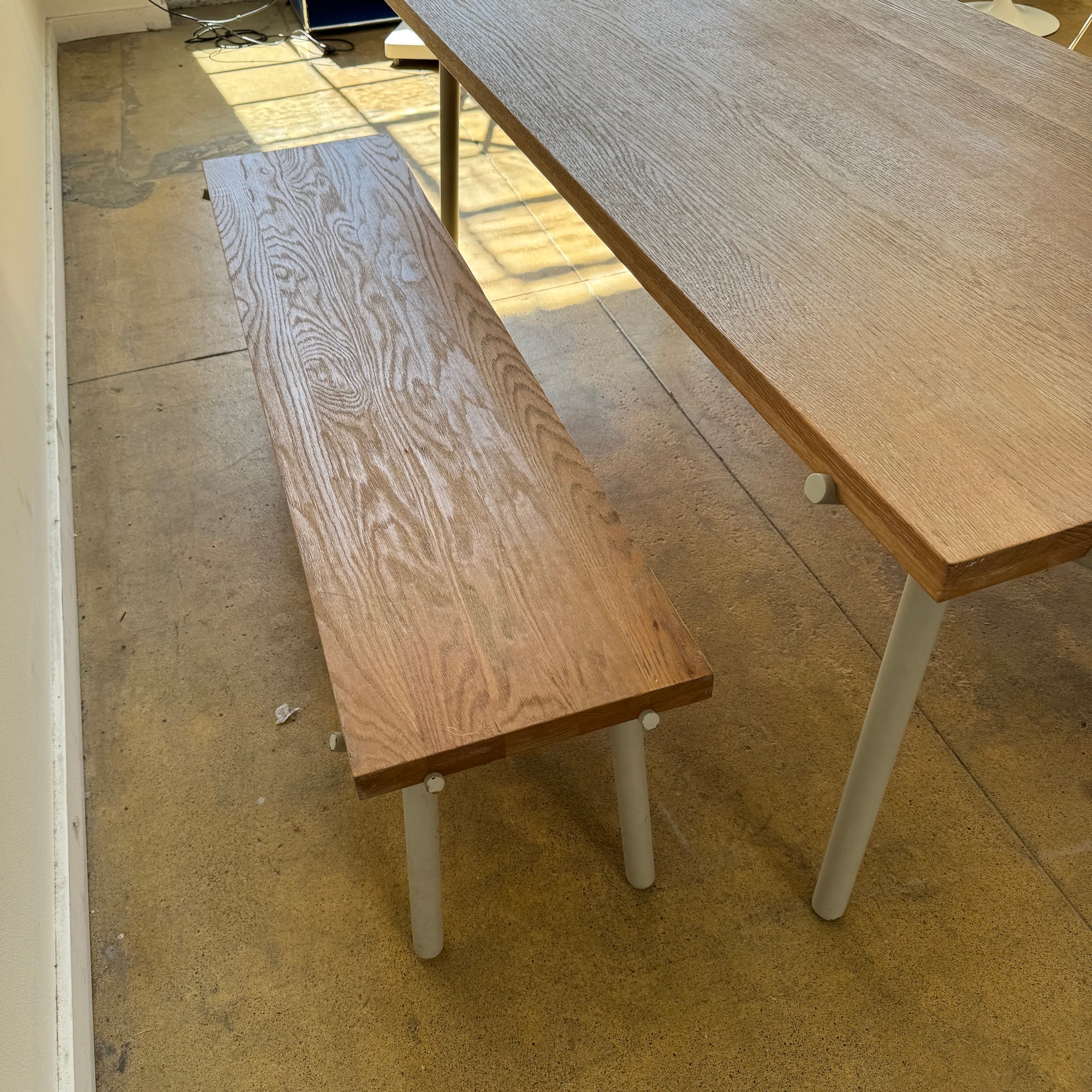 Blu Dot Branch Dining Table & Two Bench - Image 8