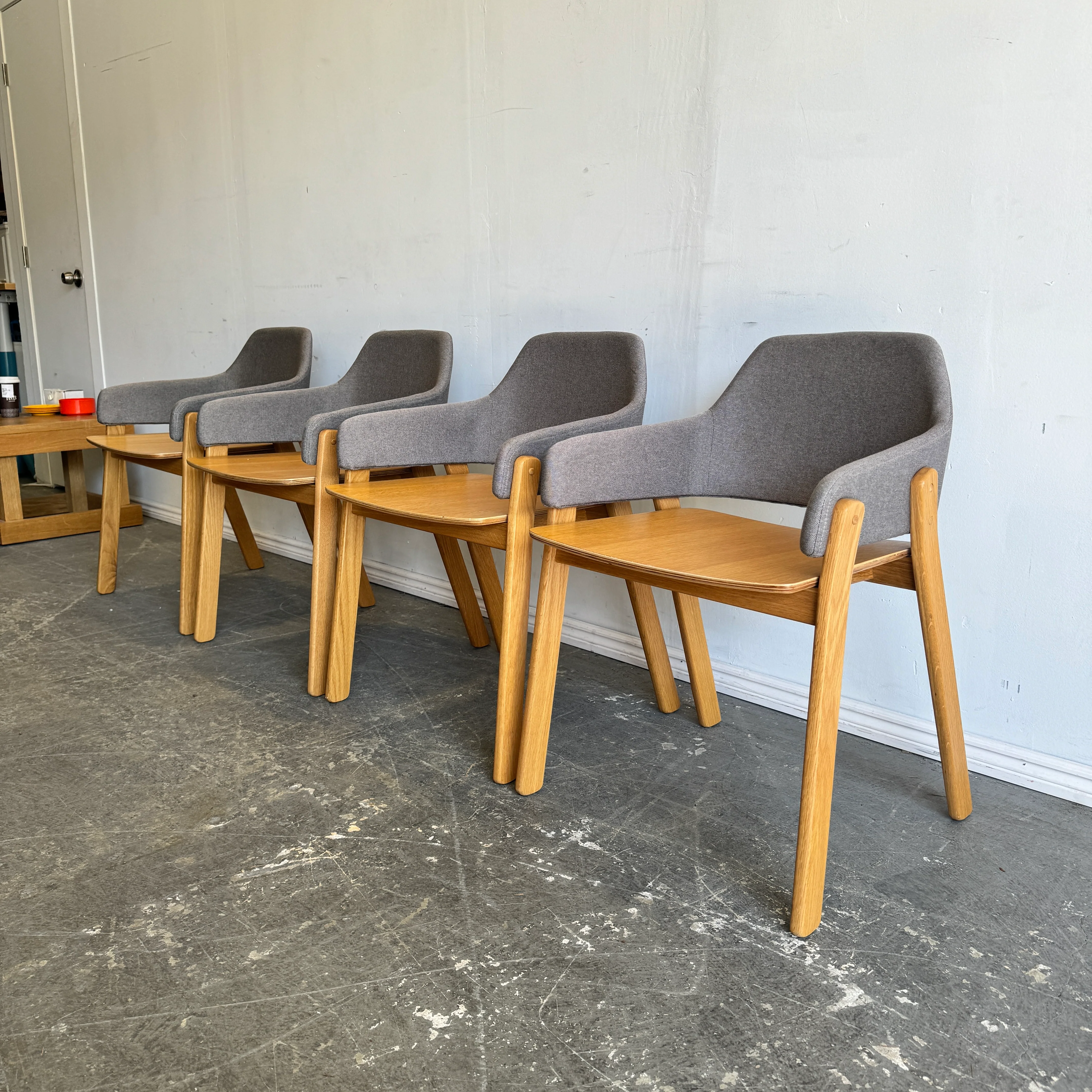 Blu Dot Set of 4 Clutch Dining chairs - Image 2