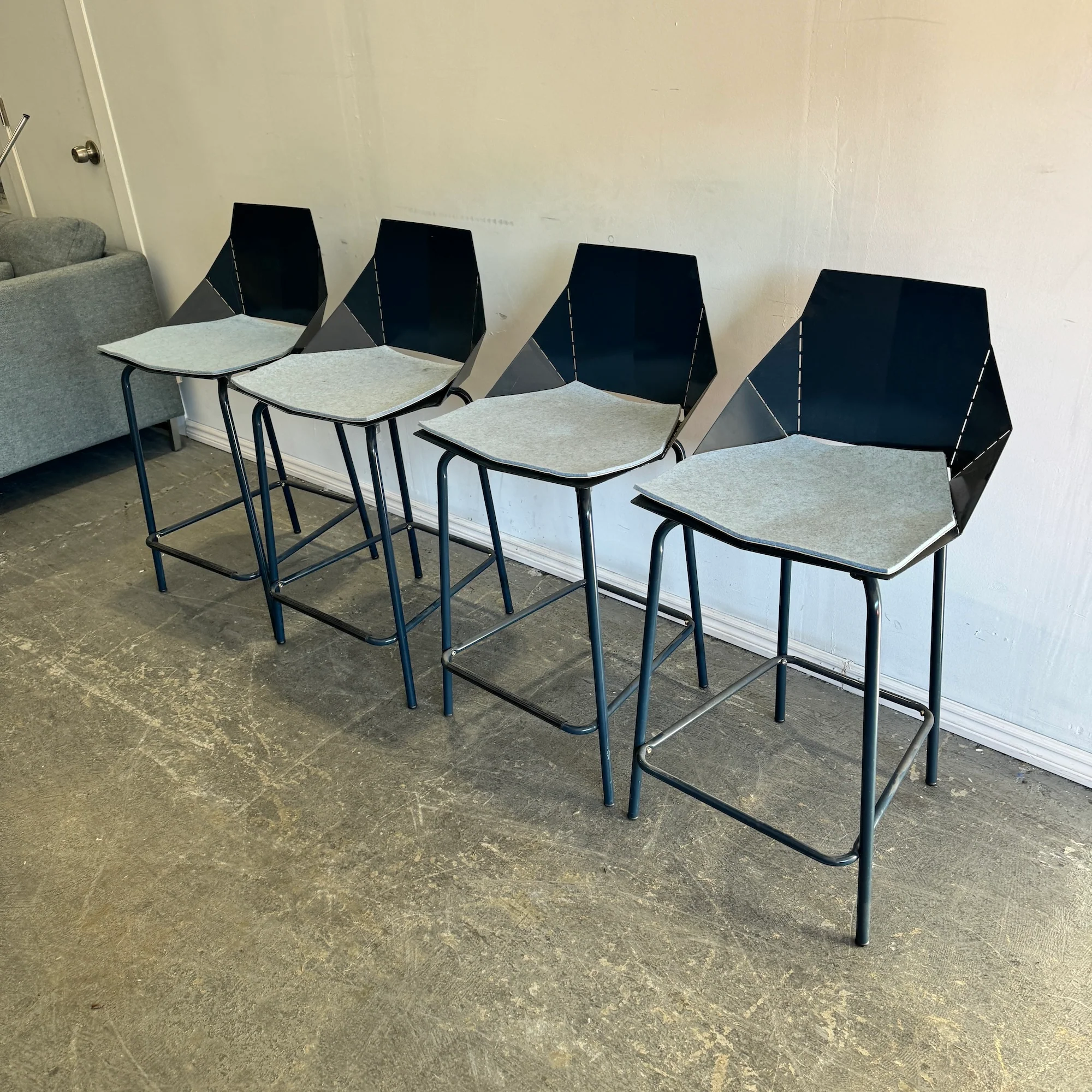 Blu Dot set of 4 Real Good counterstools - Image 2