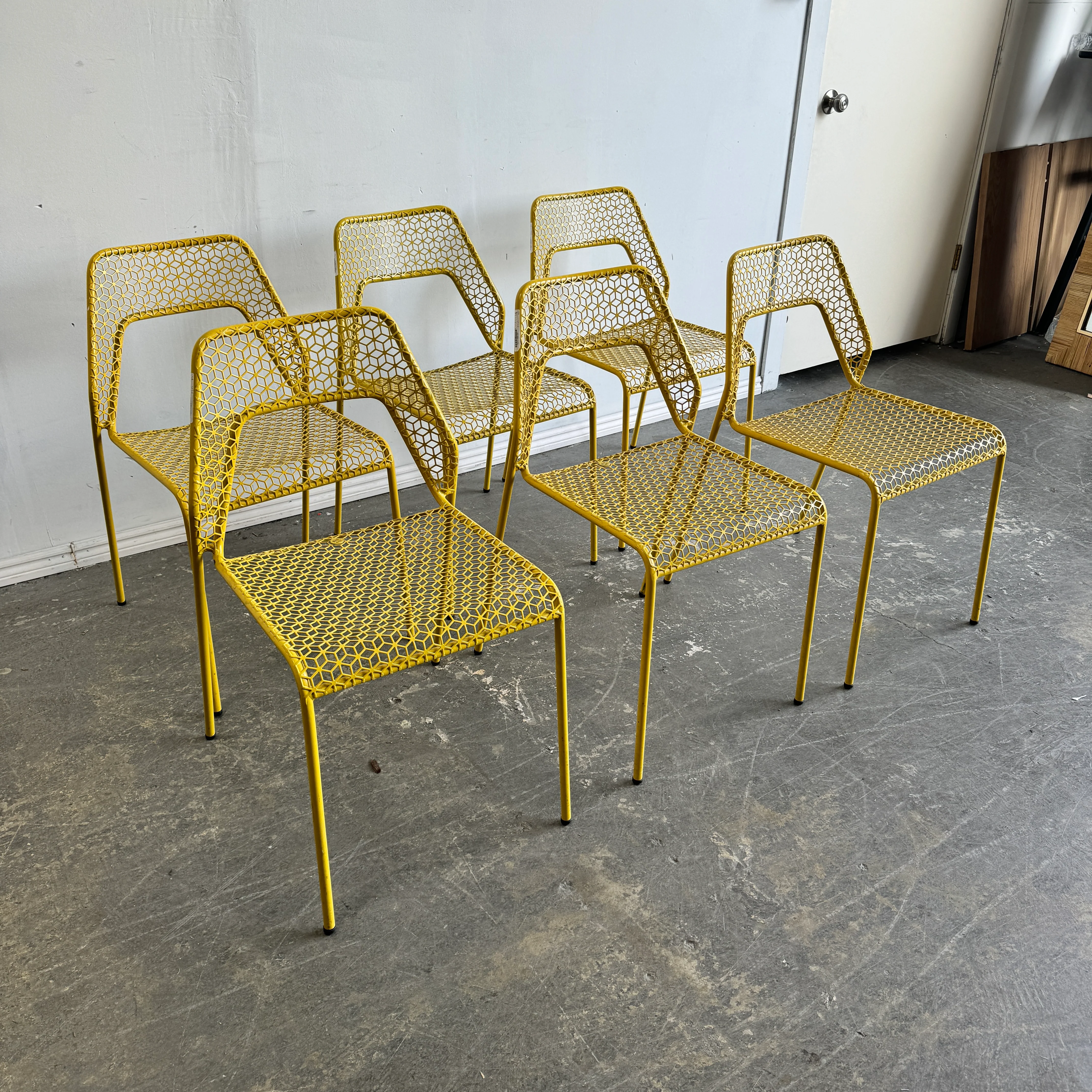 Blu Dot set of 6 Hot Mesh Chair - Image 2