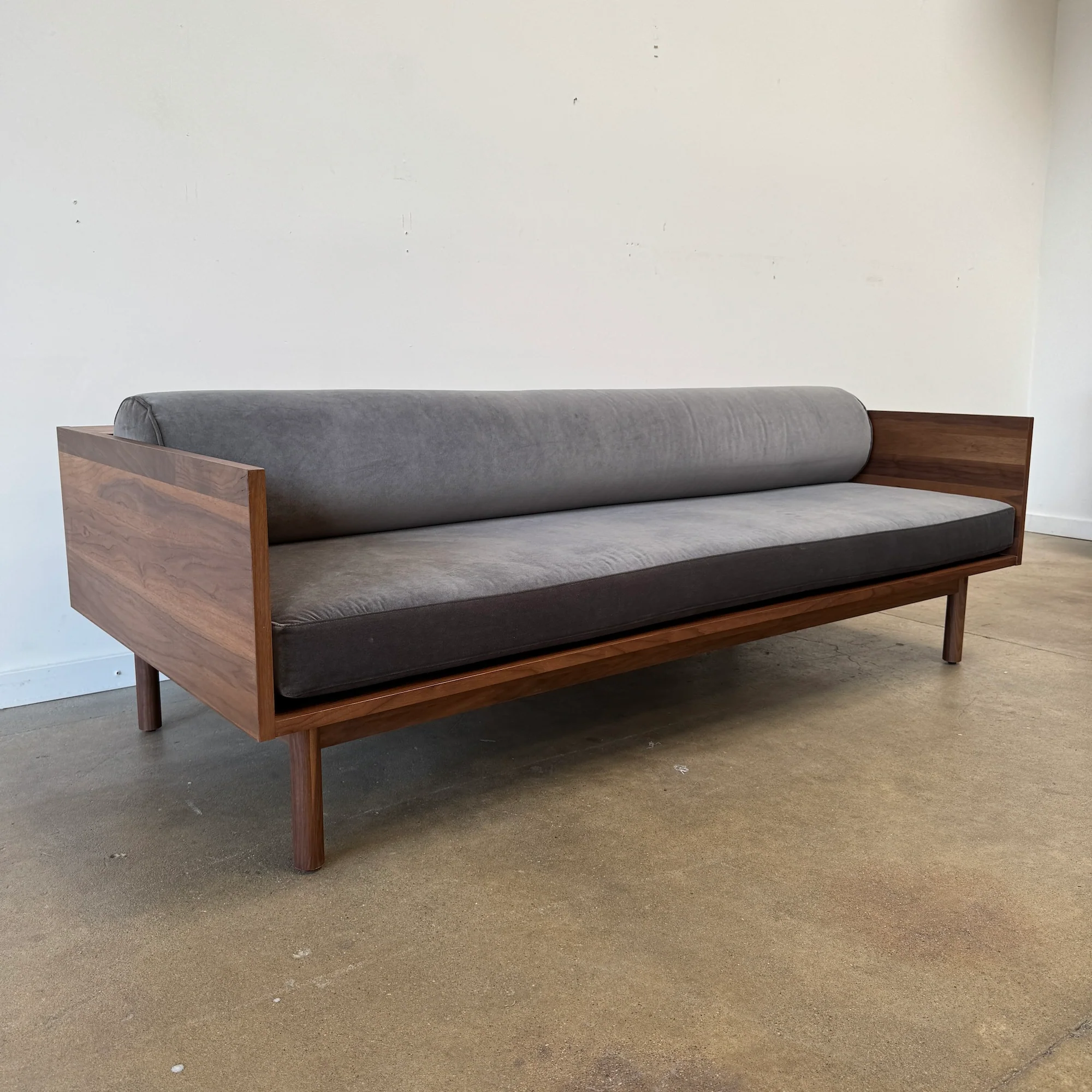 Blu Dot Souvenir Velvet "Bookshelf" Sofa - Image 7