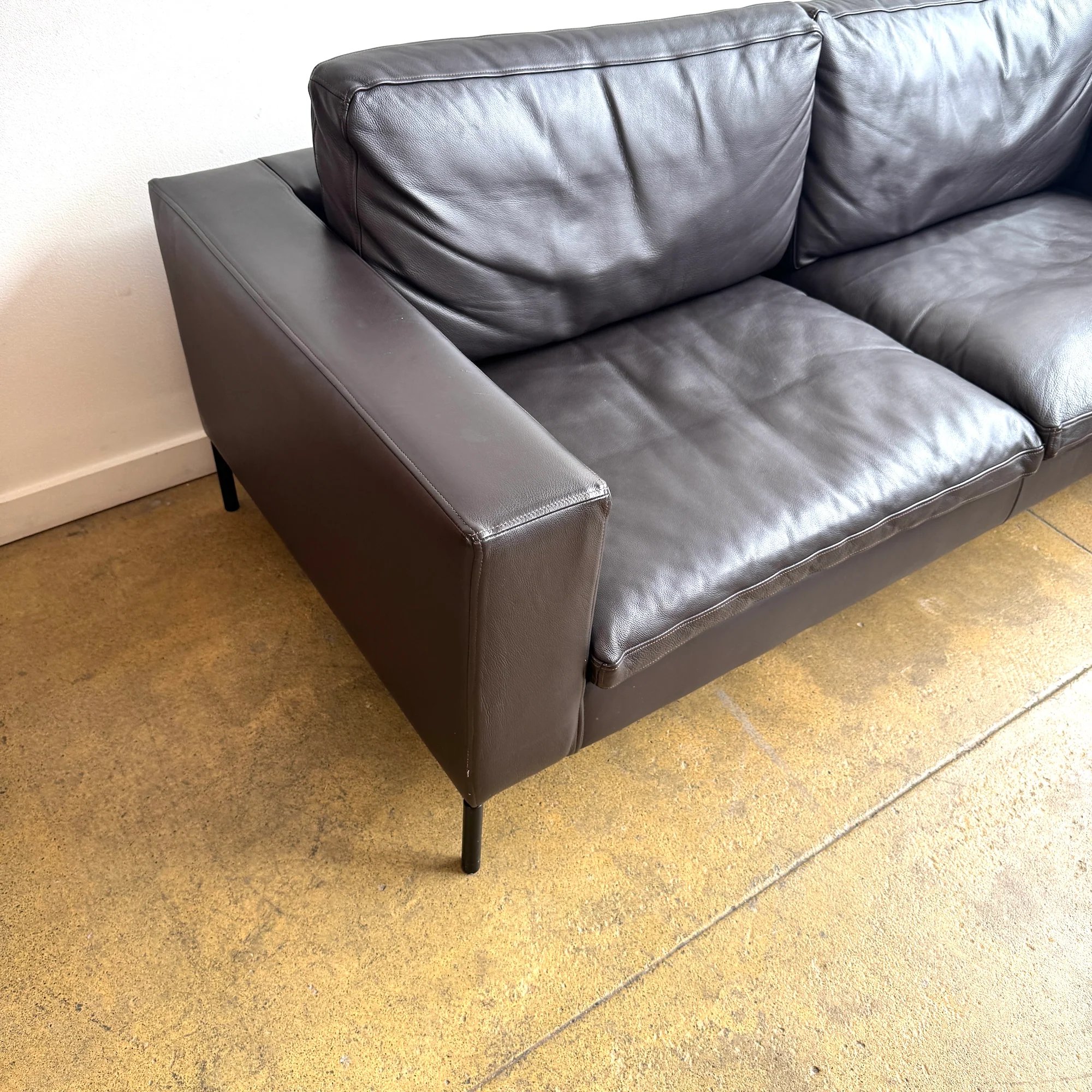 Blu Dot Standard 78" Leather Sofa - Image 3
