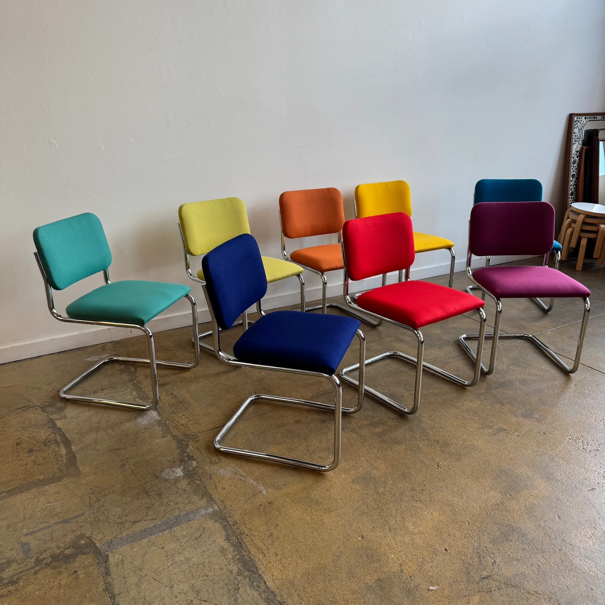 Brand New! Knoll Cesca 8 Dining Chairs by Mercel Breuer - Image 12