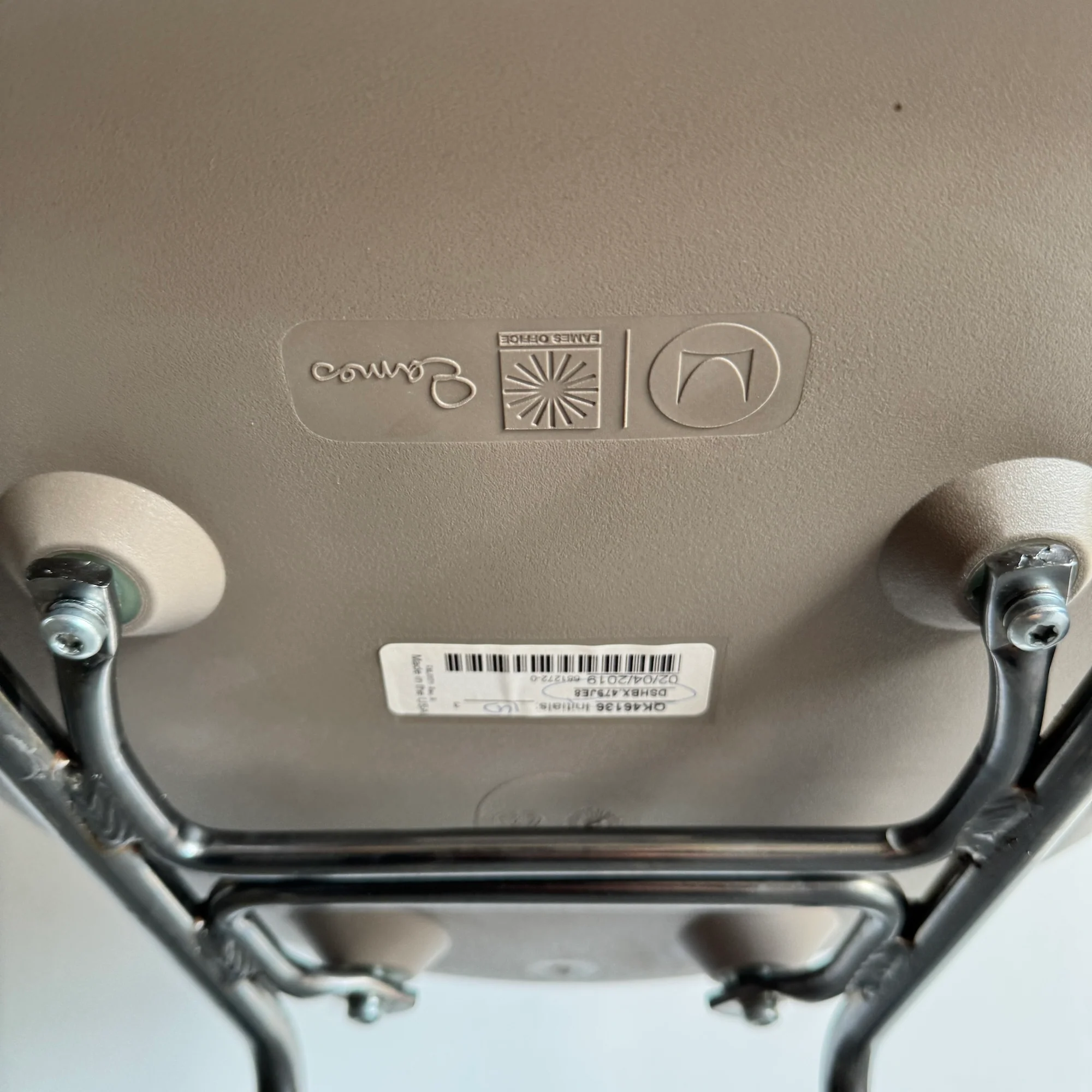 Authentic! Herman Miller Eames Molded Plastic Barstools (Cocoa) - Image 5