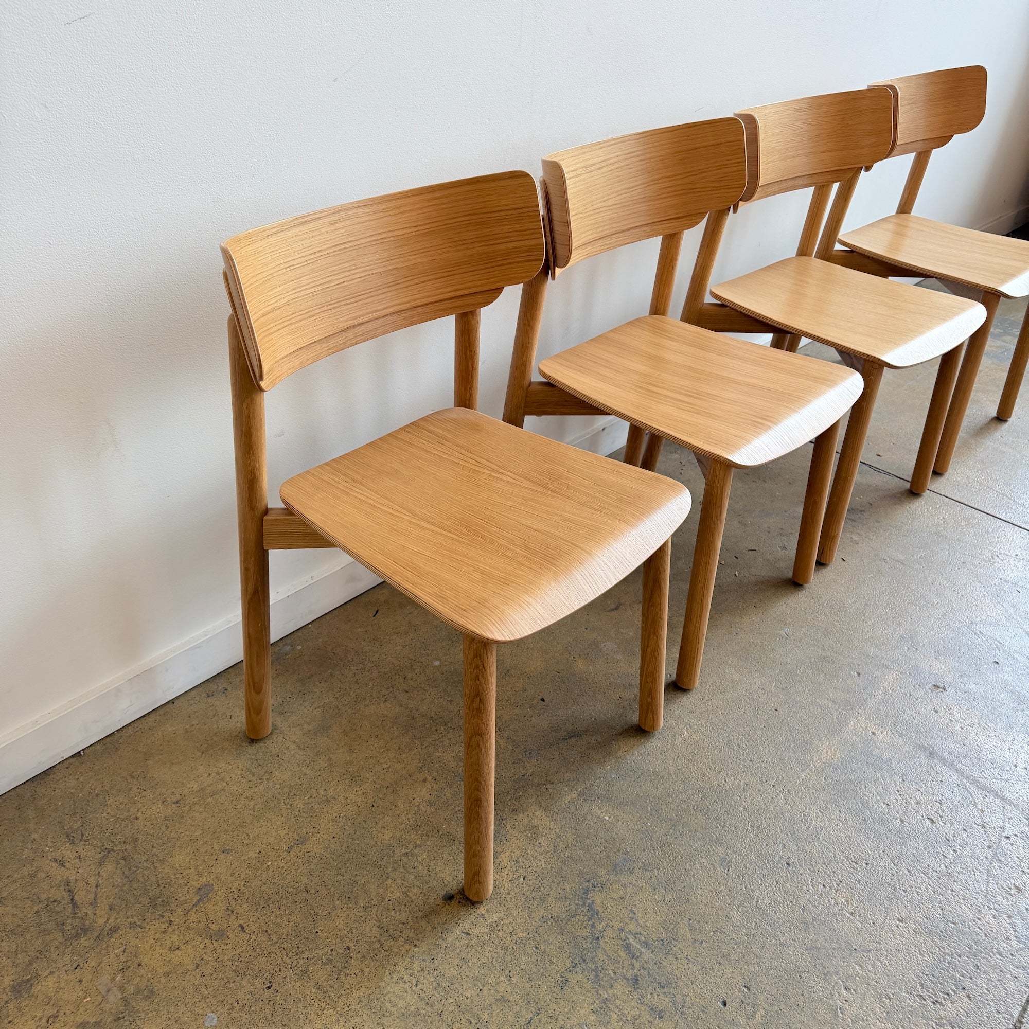 Corral Linden Oakwood 4 Dining Chairs - Image 4