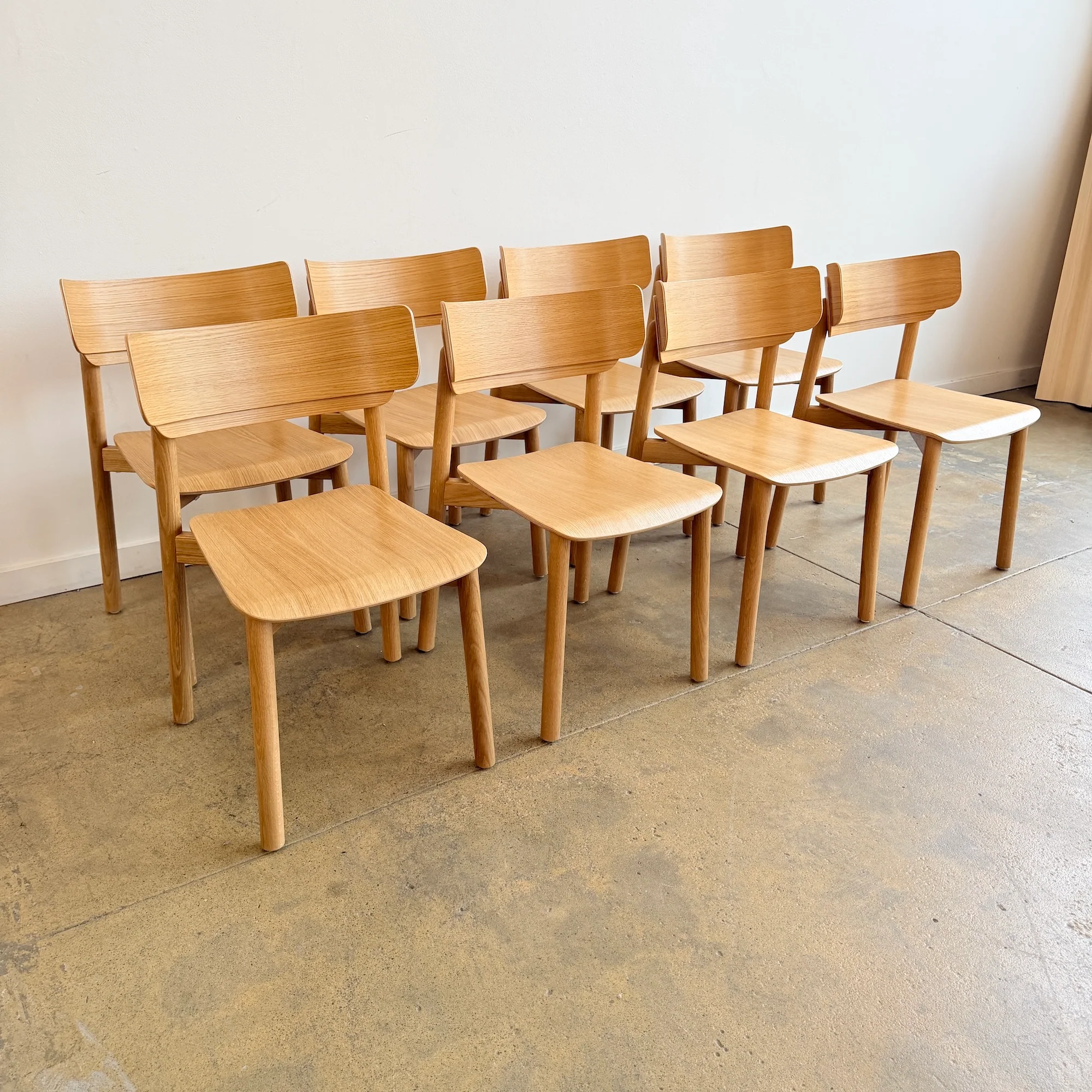 Corral Linden Oakwood 8 Dining Chairs - Image 2