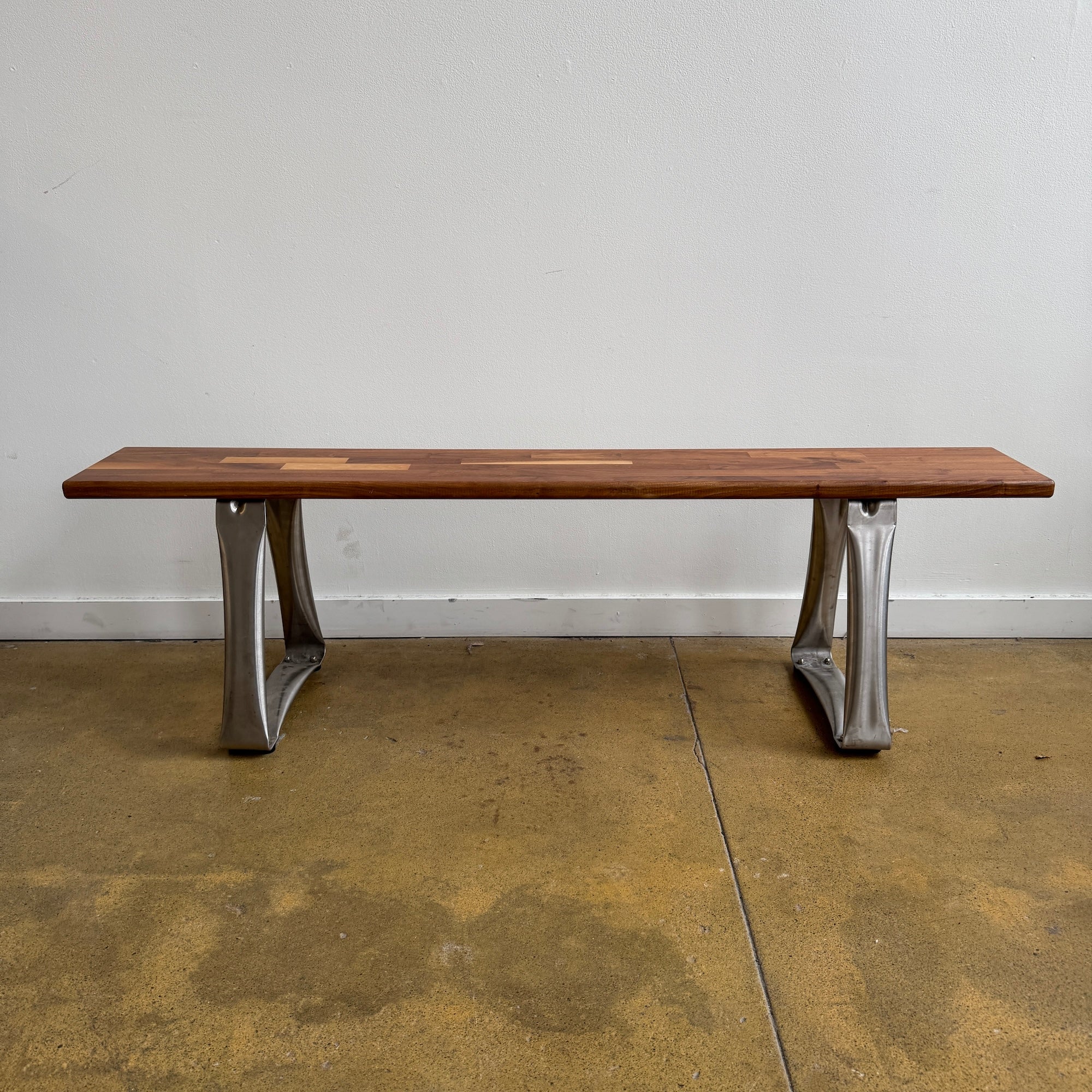 Custom wood bench