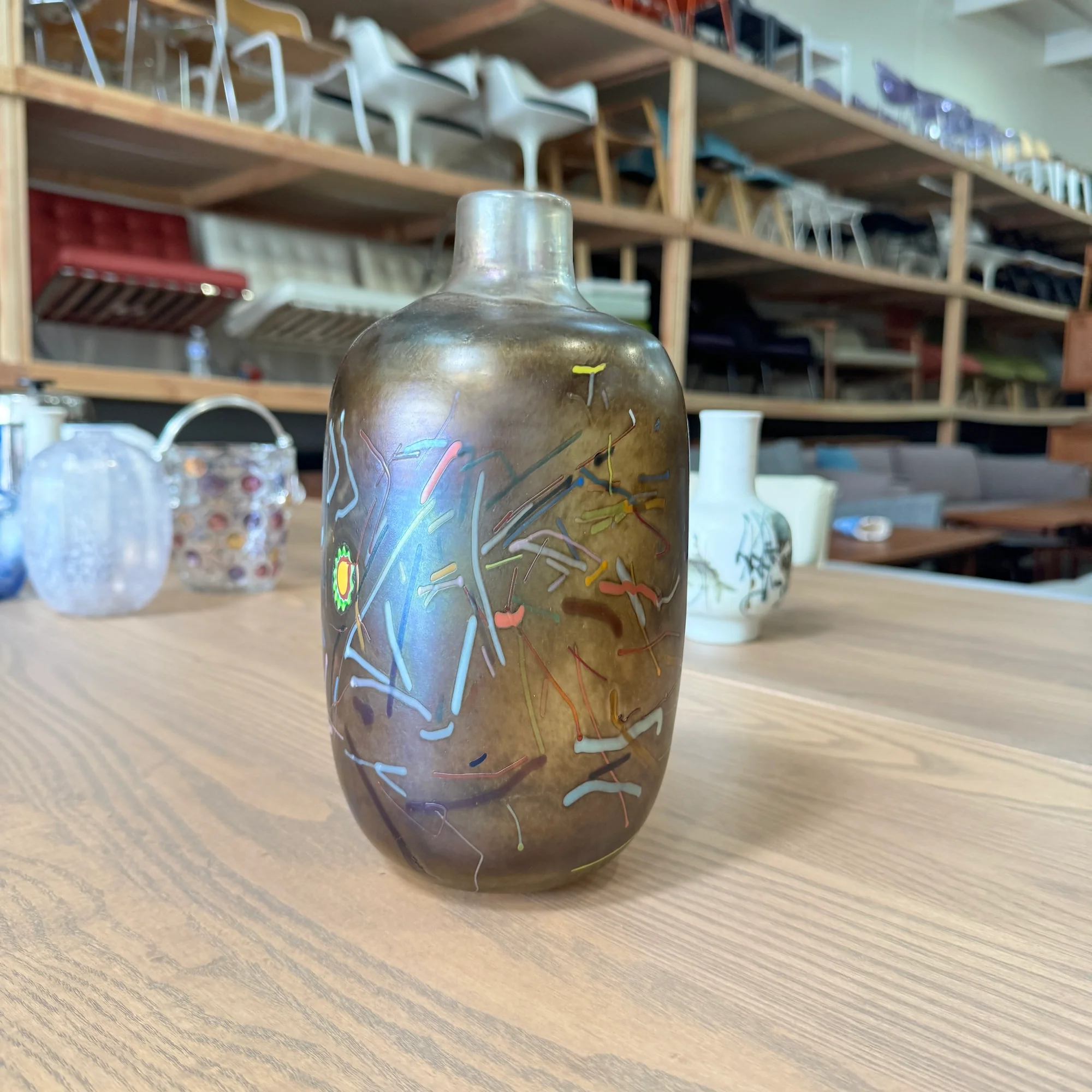 Danish Ceramic Kosta Boda “Tornado” from Bertil Vallien Artist Collection