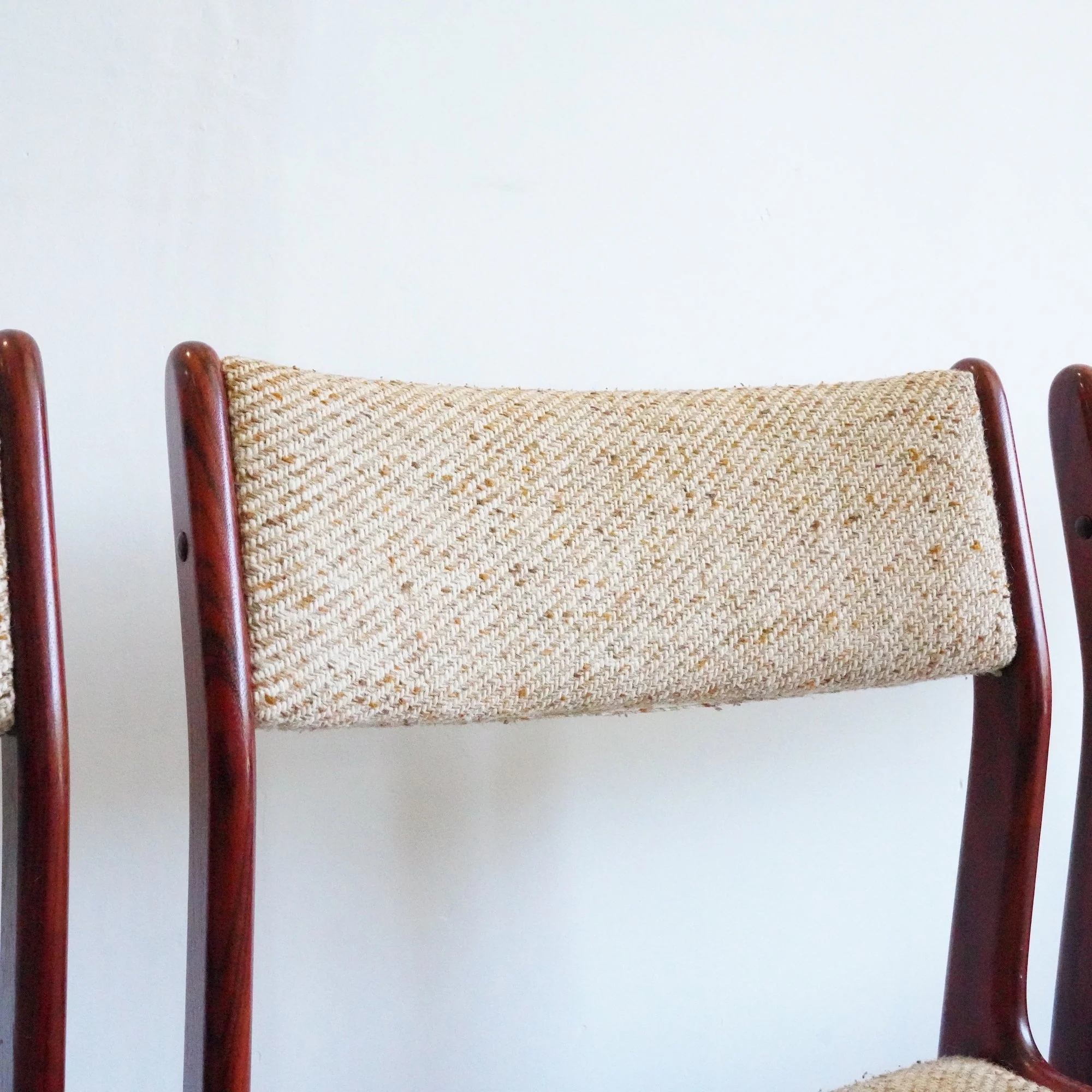 Danish Farso Stolefabrik Rosewood set of 4 Dining Chairs - Image 3