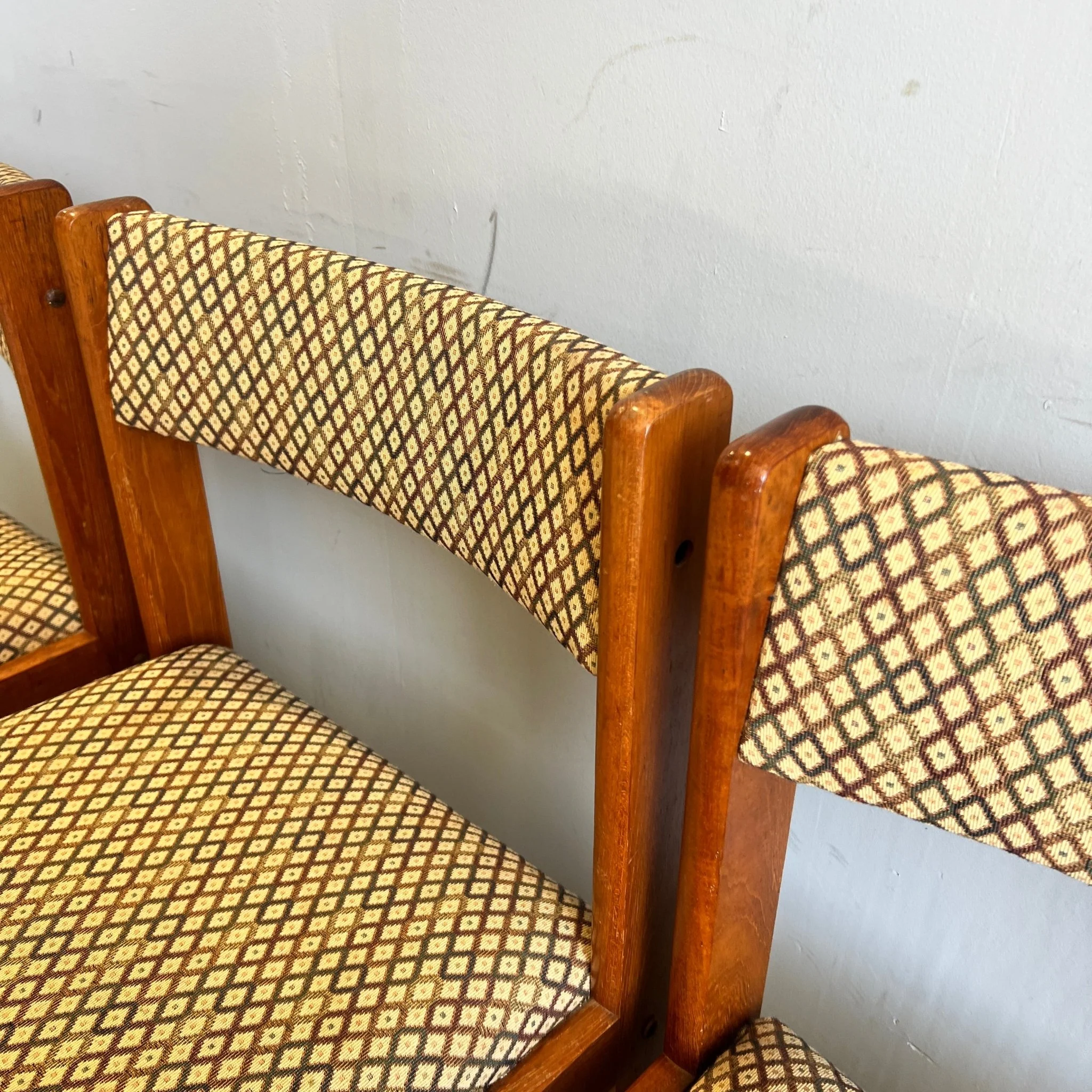 Danish Farso Stolefabrik set of 4 teak wood dining chairs - Image 3