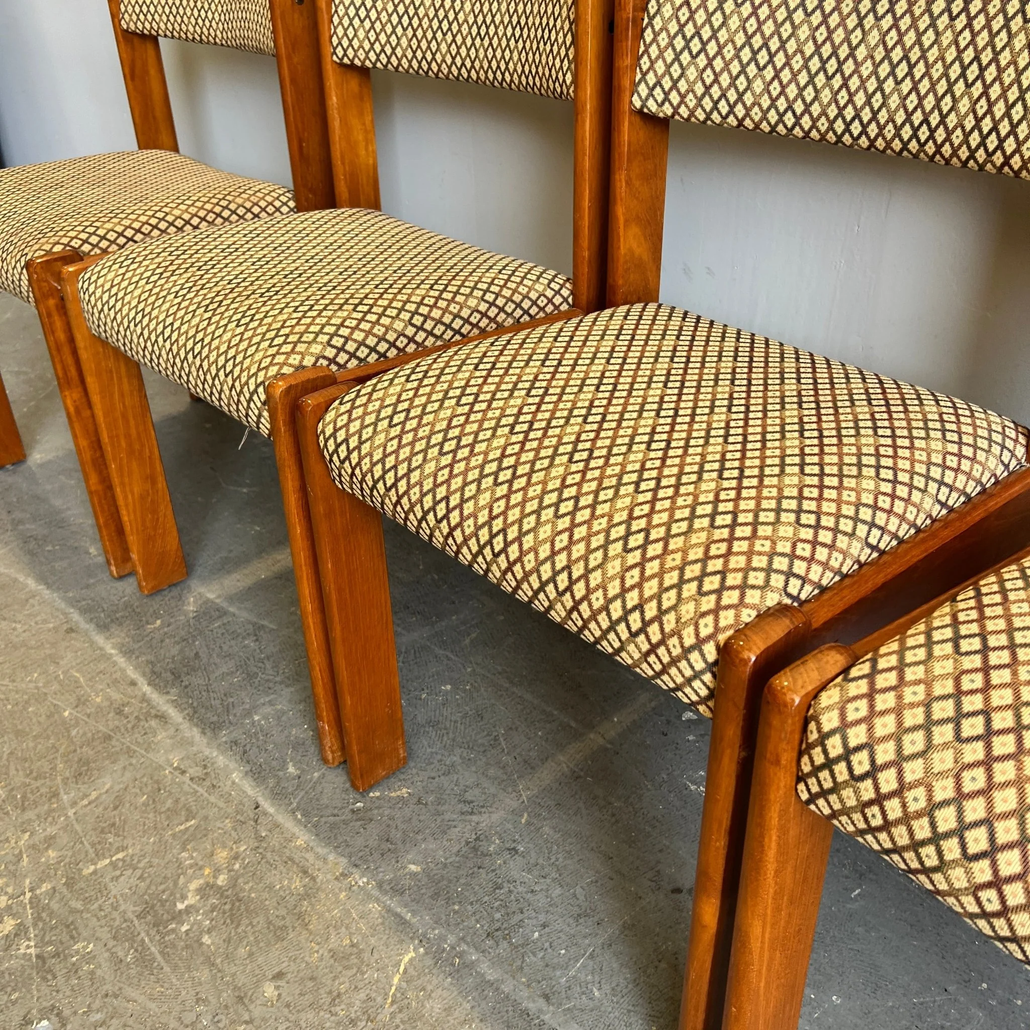 Danish Farso Stolefabrik set of 4 teak wood dining chairs - Image 4